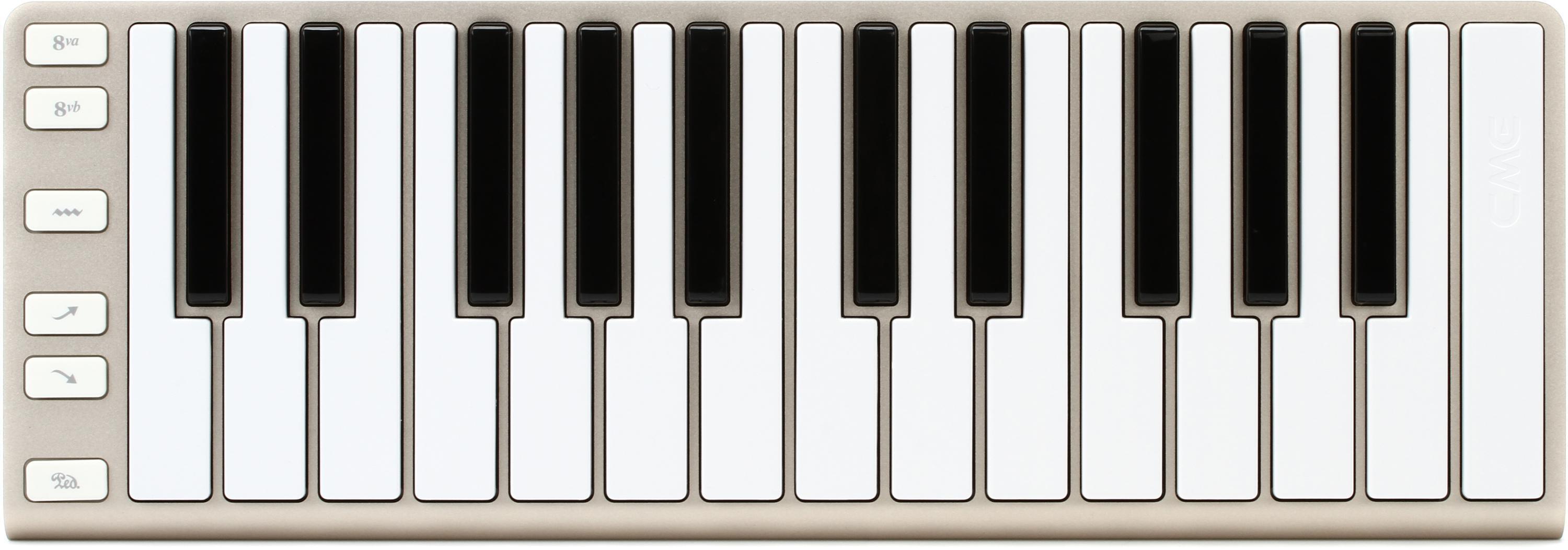 CME Xkey 25-key Mobile Keyboard Controller - Champagne | Sweetwater