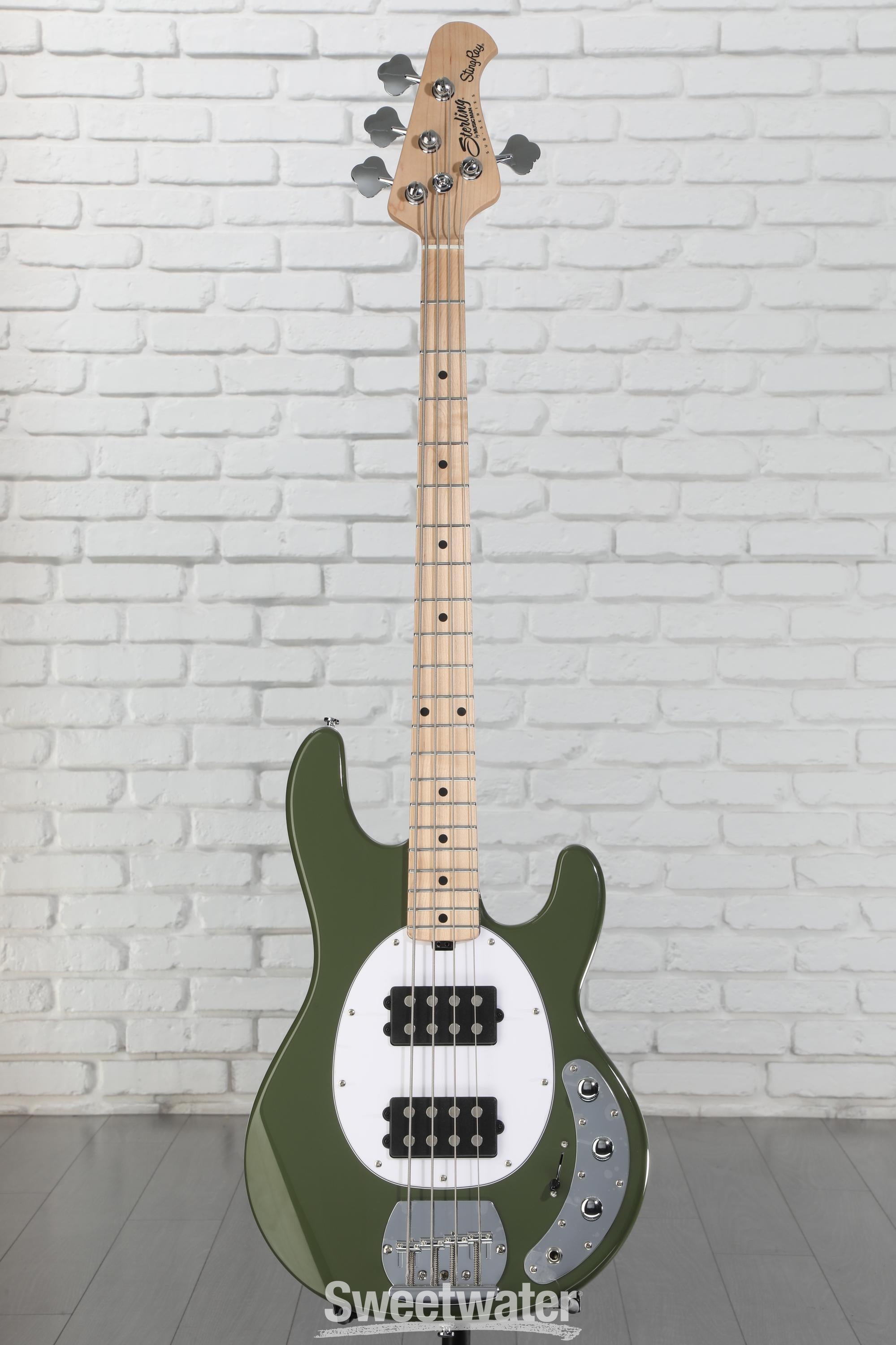 Sterling By Music Man StingRay RAY4HH Bass Guitar - Olive