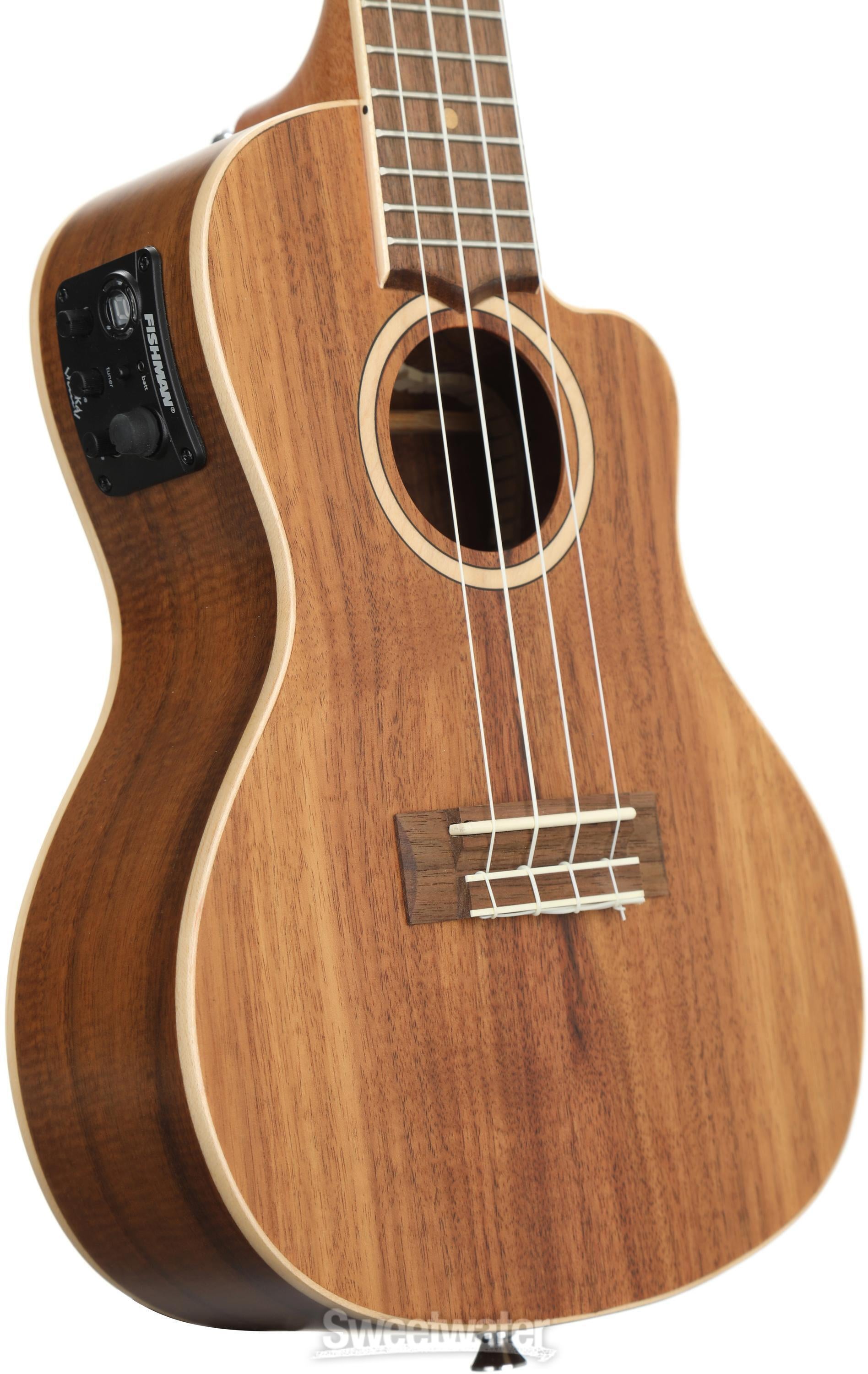 Lanikai ACST-CEC Acacia Concert Acoustic-Electric Ukulele