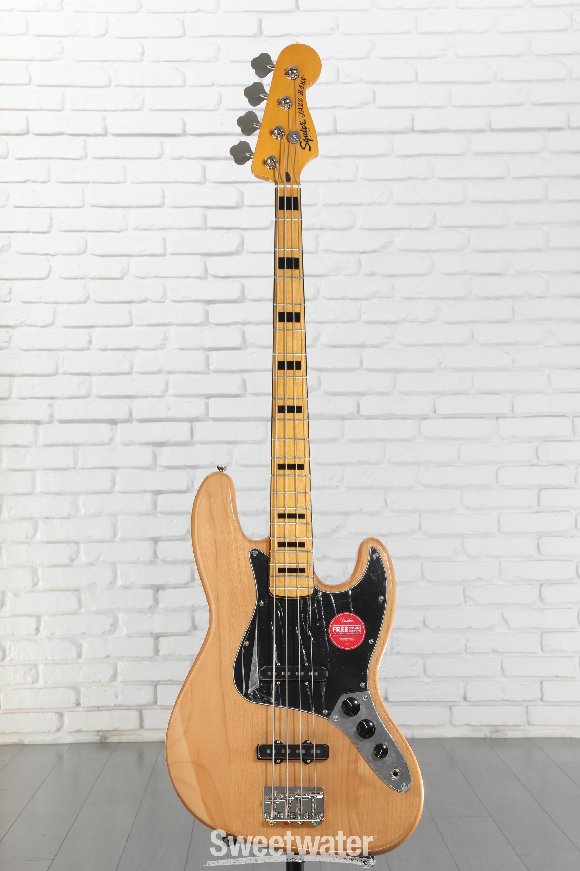 新品級 squier classic vibe '70s jazz bass Amazon.com: Squier Classic Vibe 70s Jazz Bass, Black, Maple