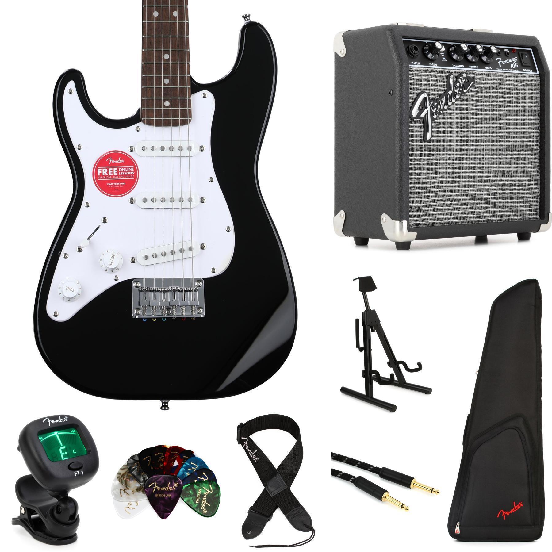 Squier Mini Stratocaster Left-handed Electric Guitar - Black