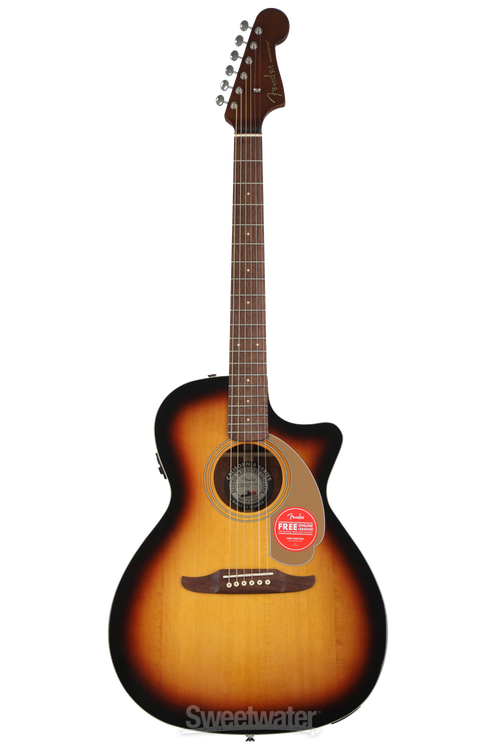 Fender Newporter Player Acoustic-Electric Guitar - Sunburst Fender Newporter Player Acoustic-Electric Guitar - Sunburst