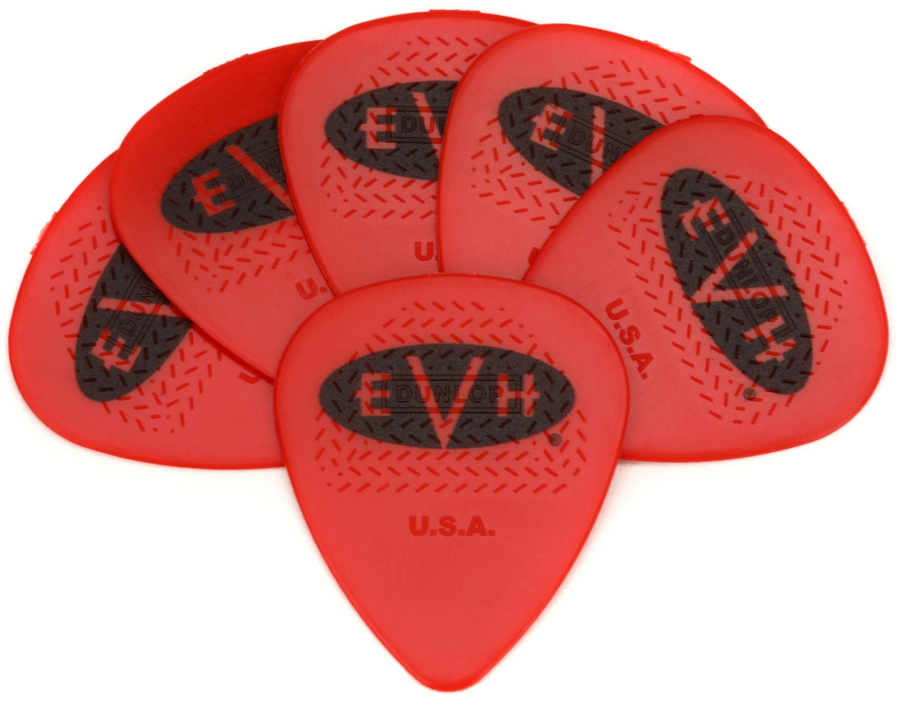 EVH Eddie Van Halen Signature Guitar Picks Red .60mm 6pack Sweetwater