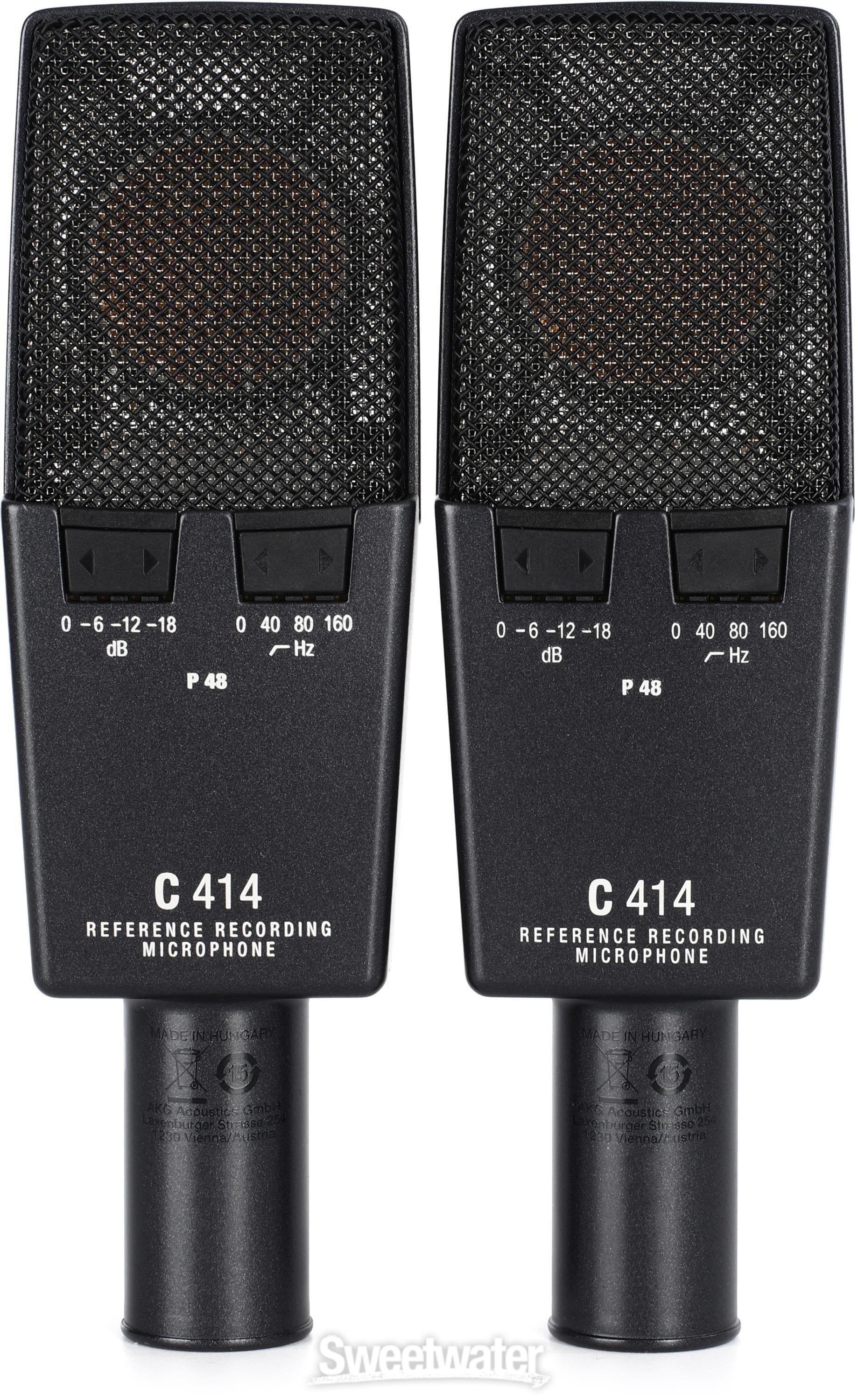 AKG C414 XLS/ST Large-diaphragm Condenser Microphone - Matched 