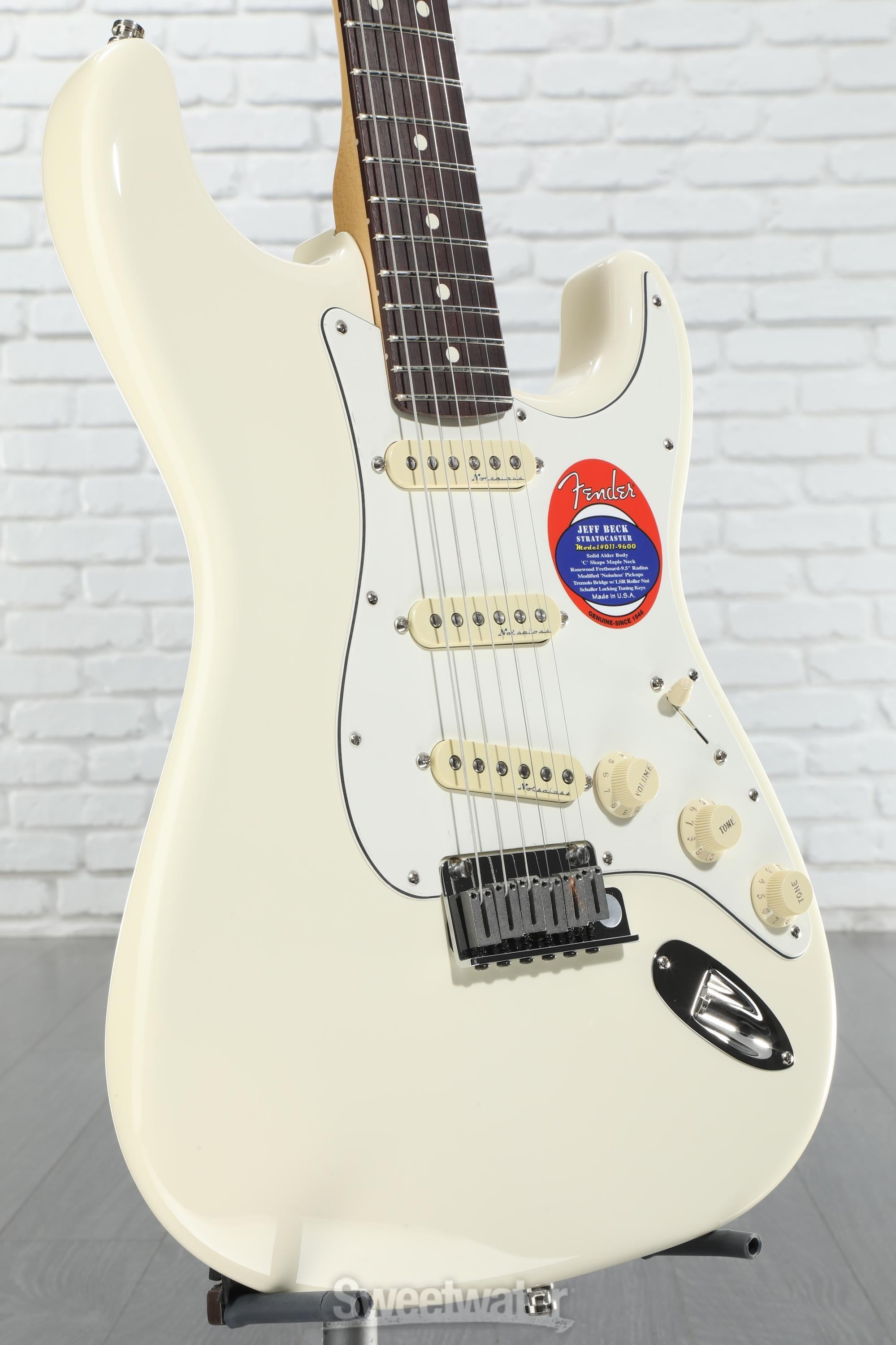 Fender Jeff Beck Stratocaster - Olympic White with Rosewood