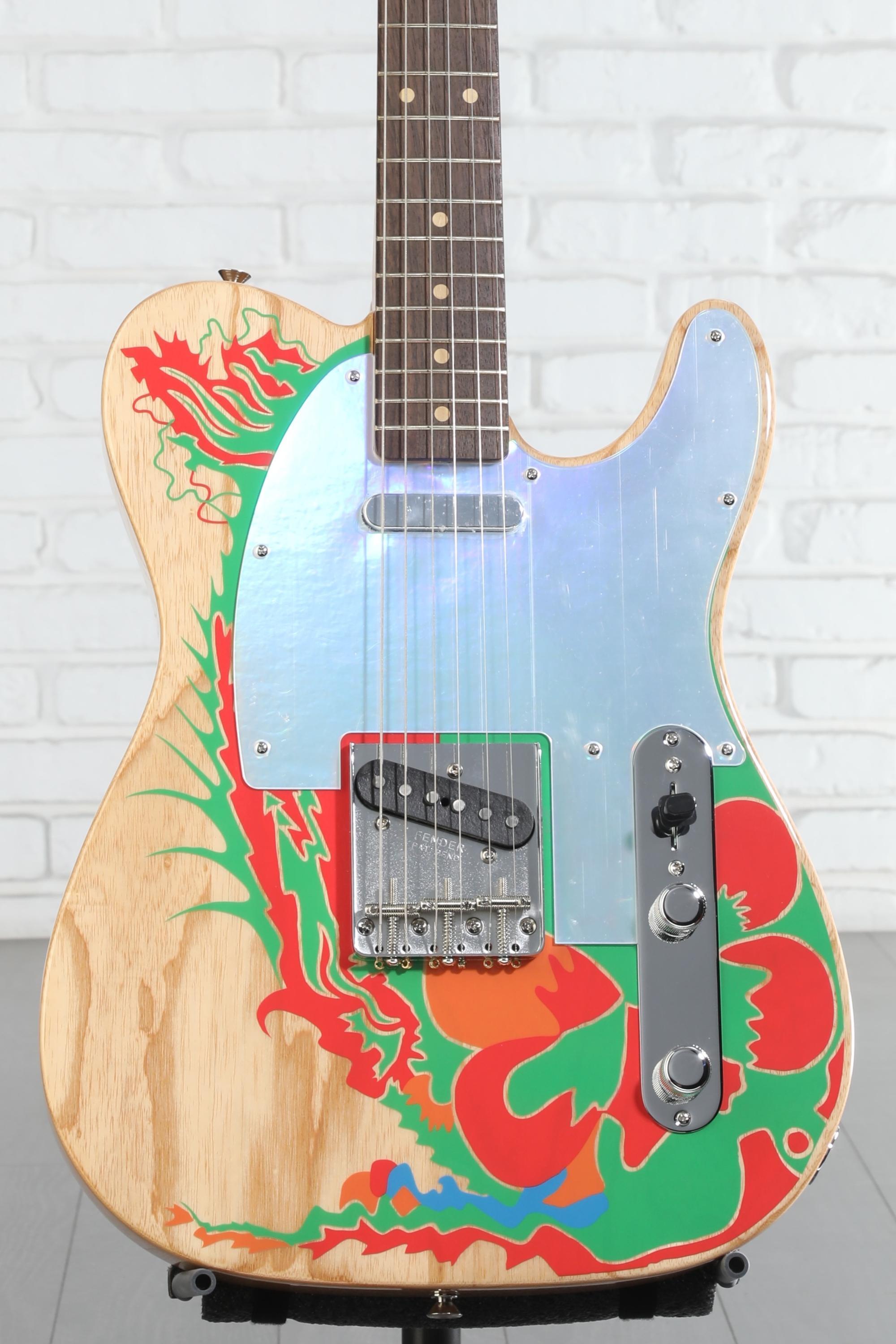 Fender Jimmy Page Telecaster - Natural with Artwork | Sweetwater