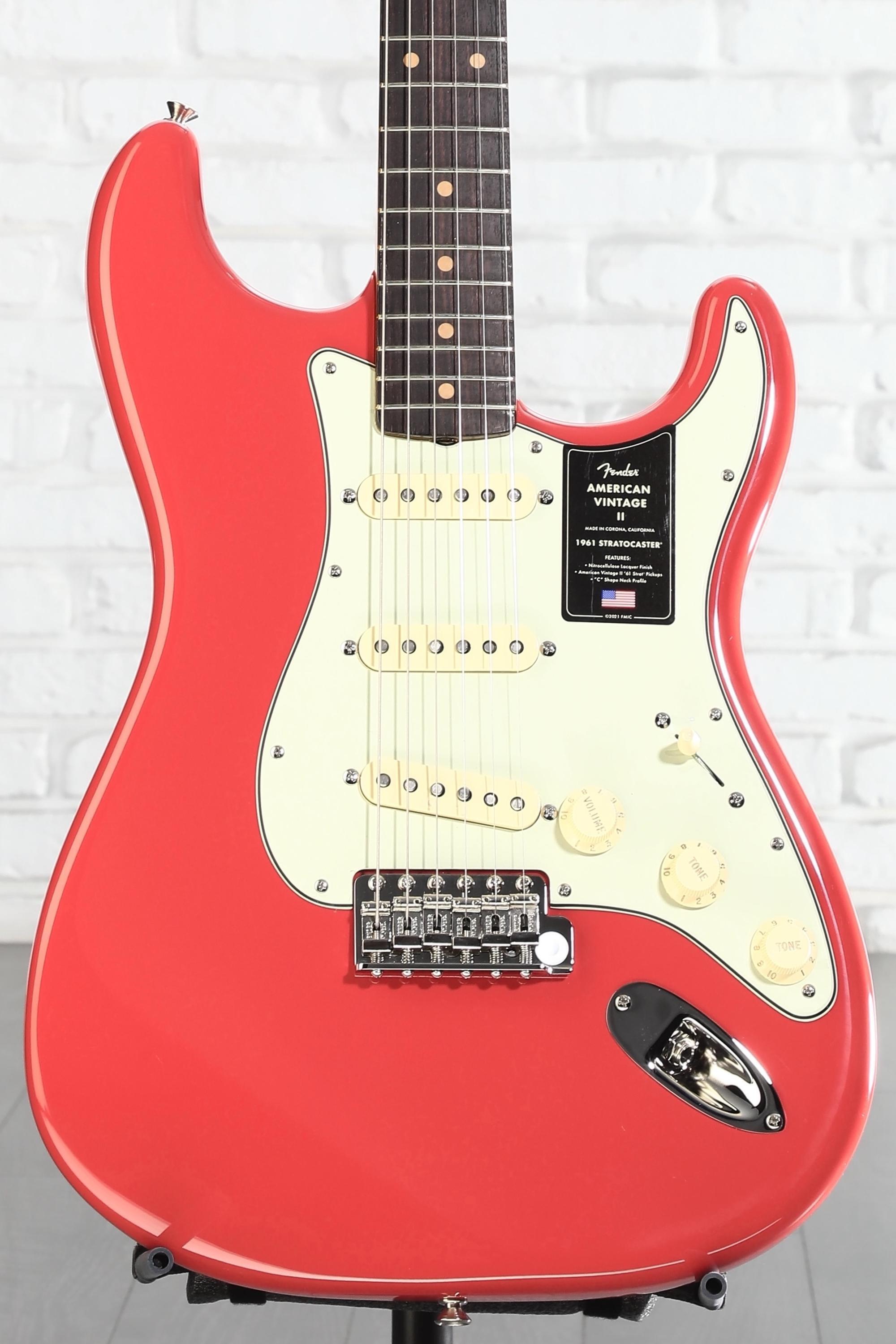 American vintageストラトキャスター/fiesta red 最終 Fender American Vintage II 1961 Stratocaster Electric Guitar
