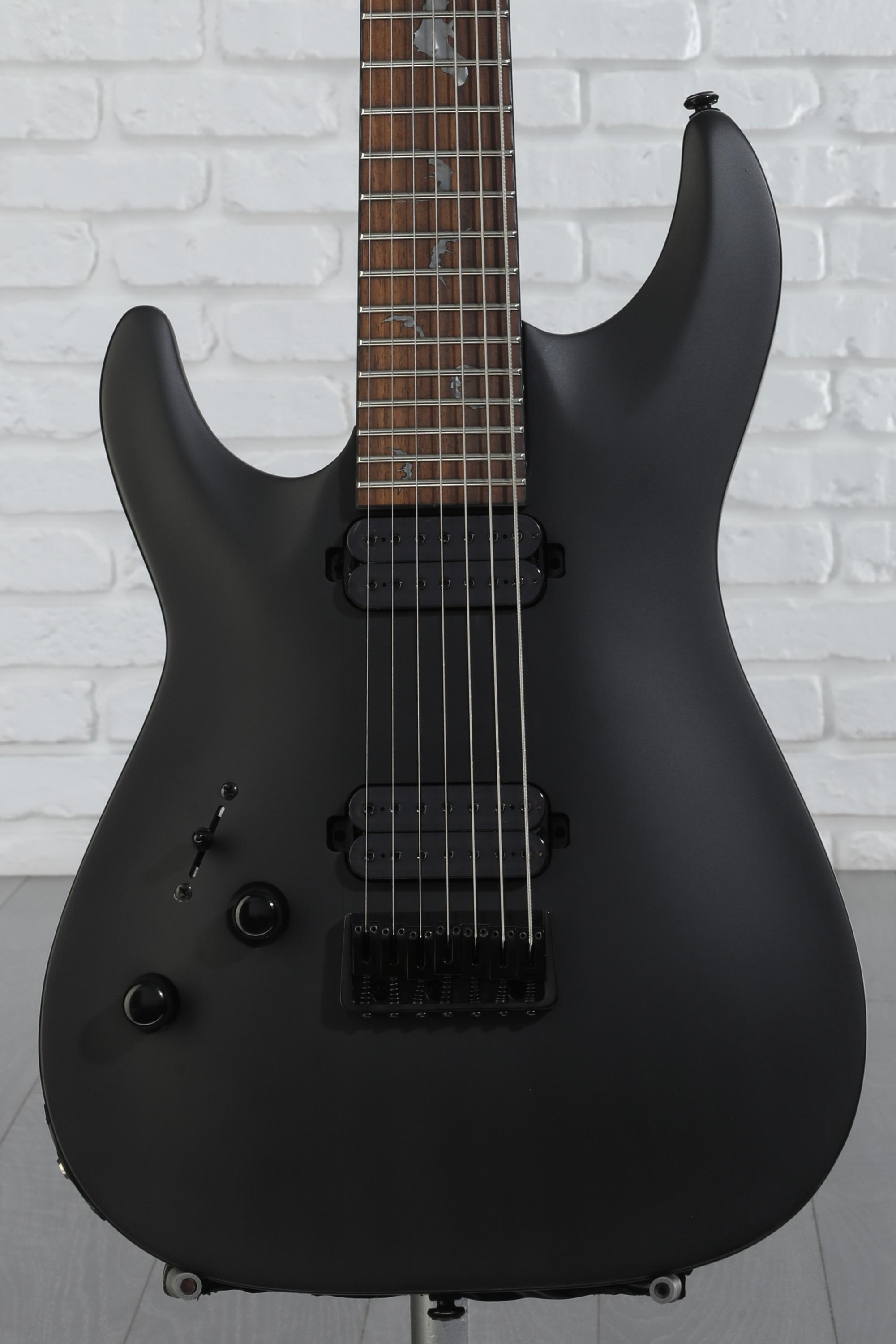 Schecter Damien-7 SBK Left-handed Electric Guitar - Satin