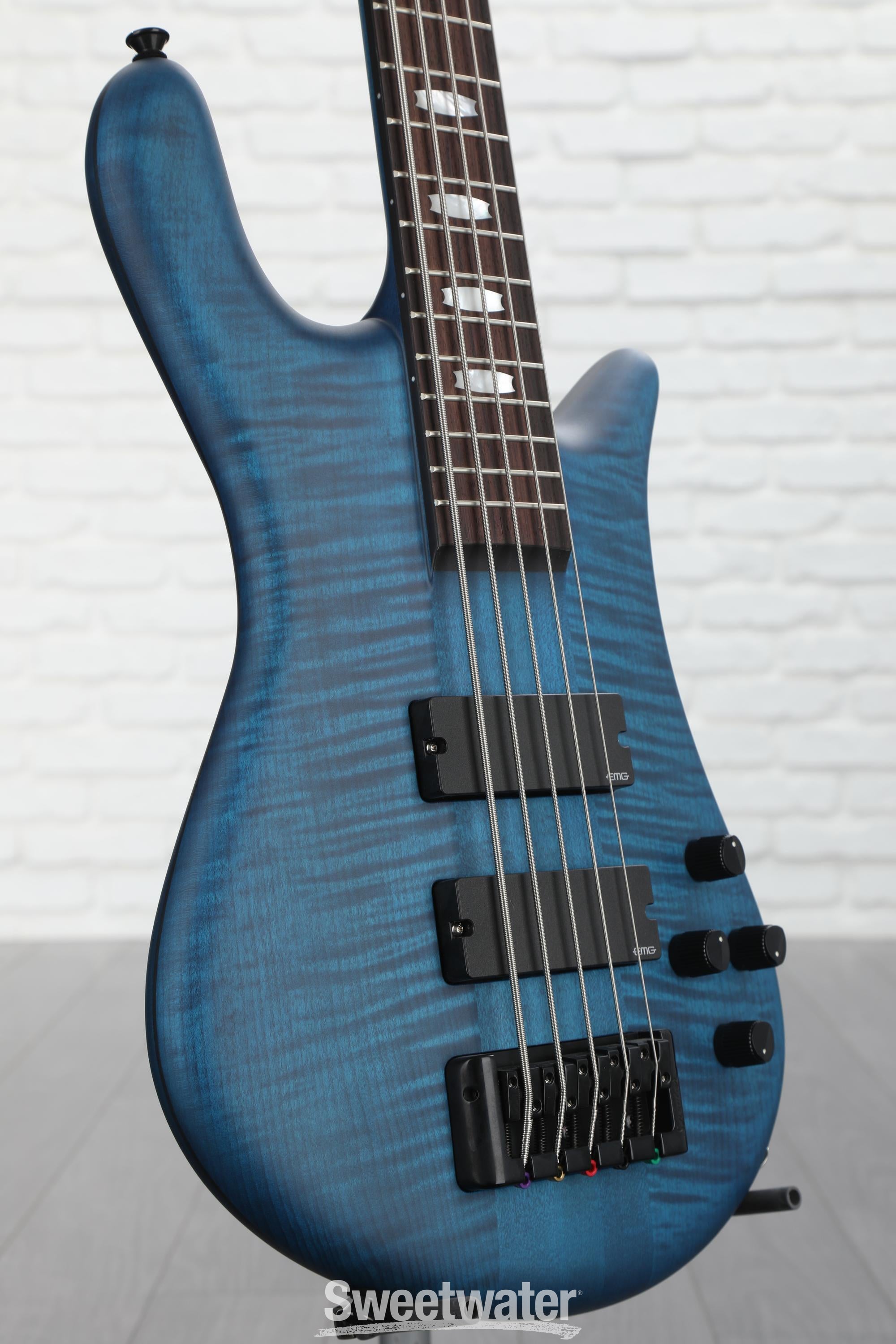Spector Euro5 LX Bass Guitar - Black & Blue