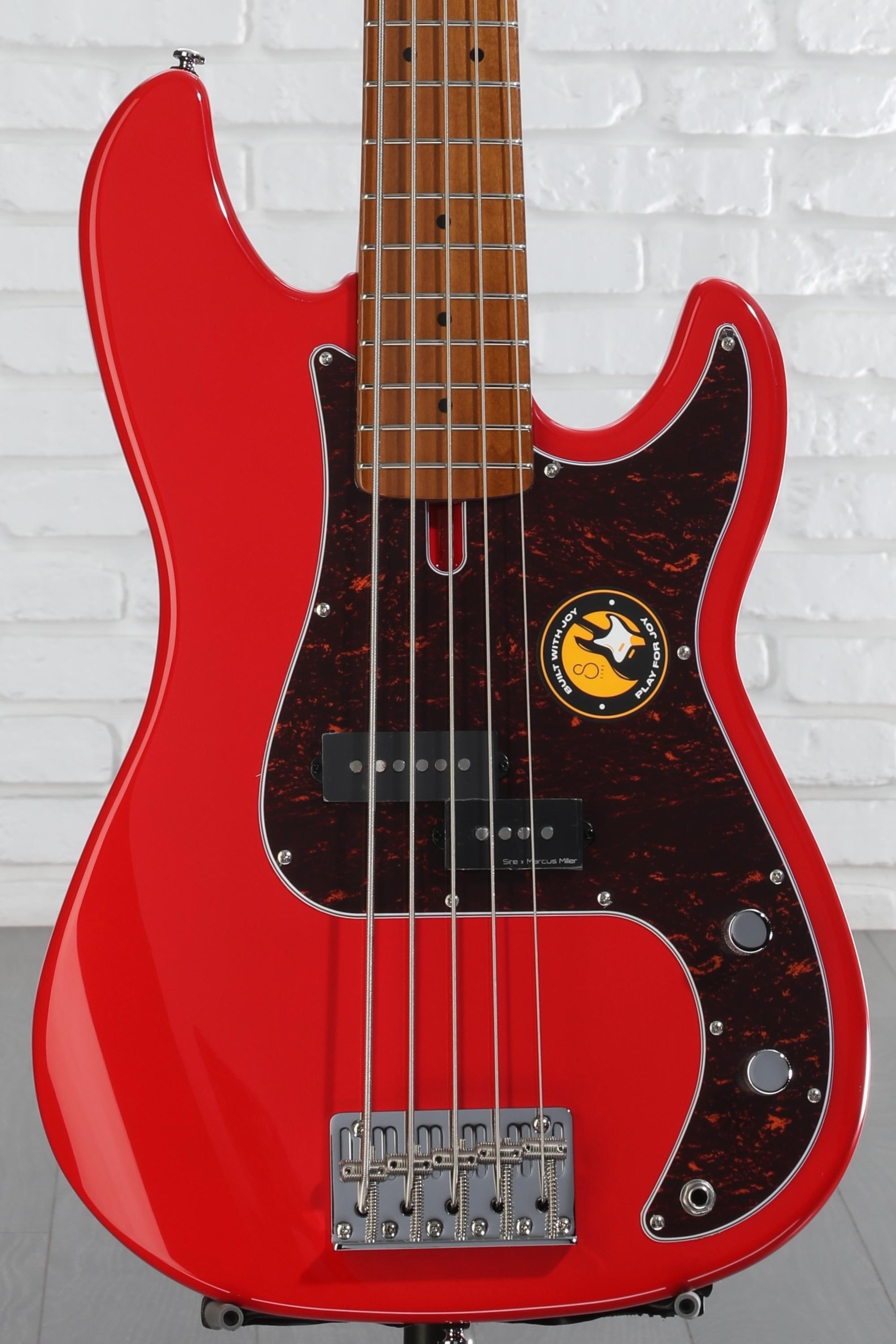Sire Marcus Miller P5 Alder 5-string Bass Guitar - Red