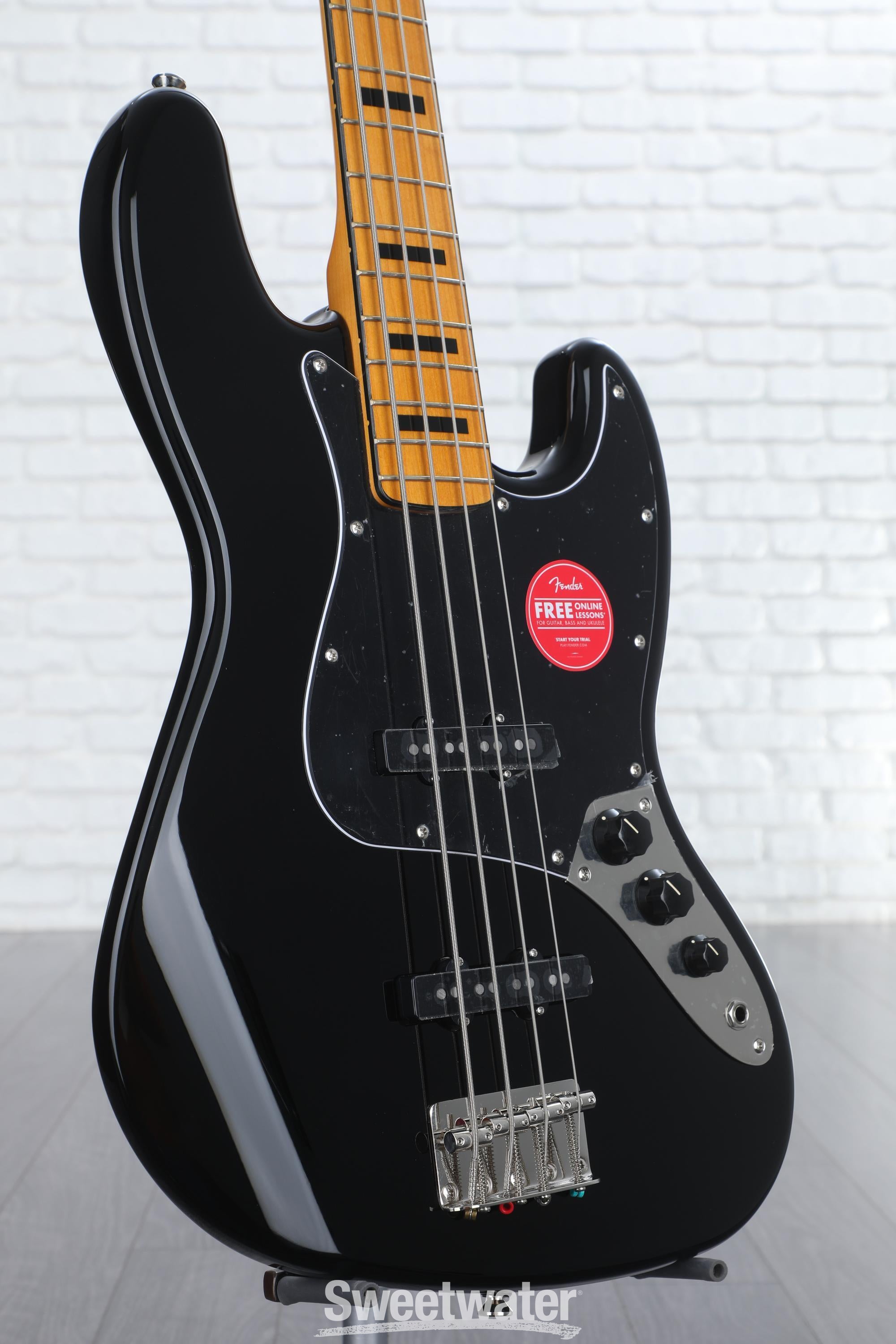 Squier Classic Vibe '70s Jazz Bass - Black | Sweetwater