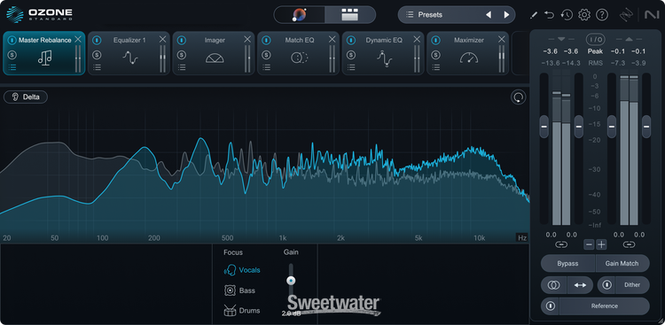 iZotope Ozone 12 Standard Mastering Software - Crossgrade from Any