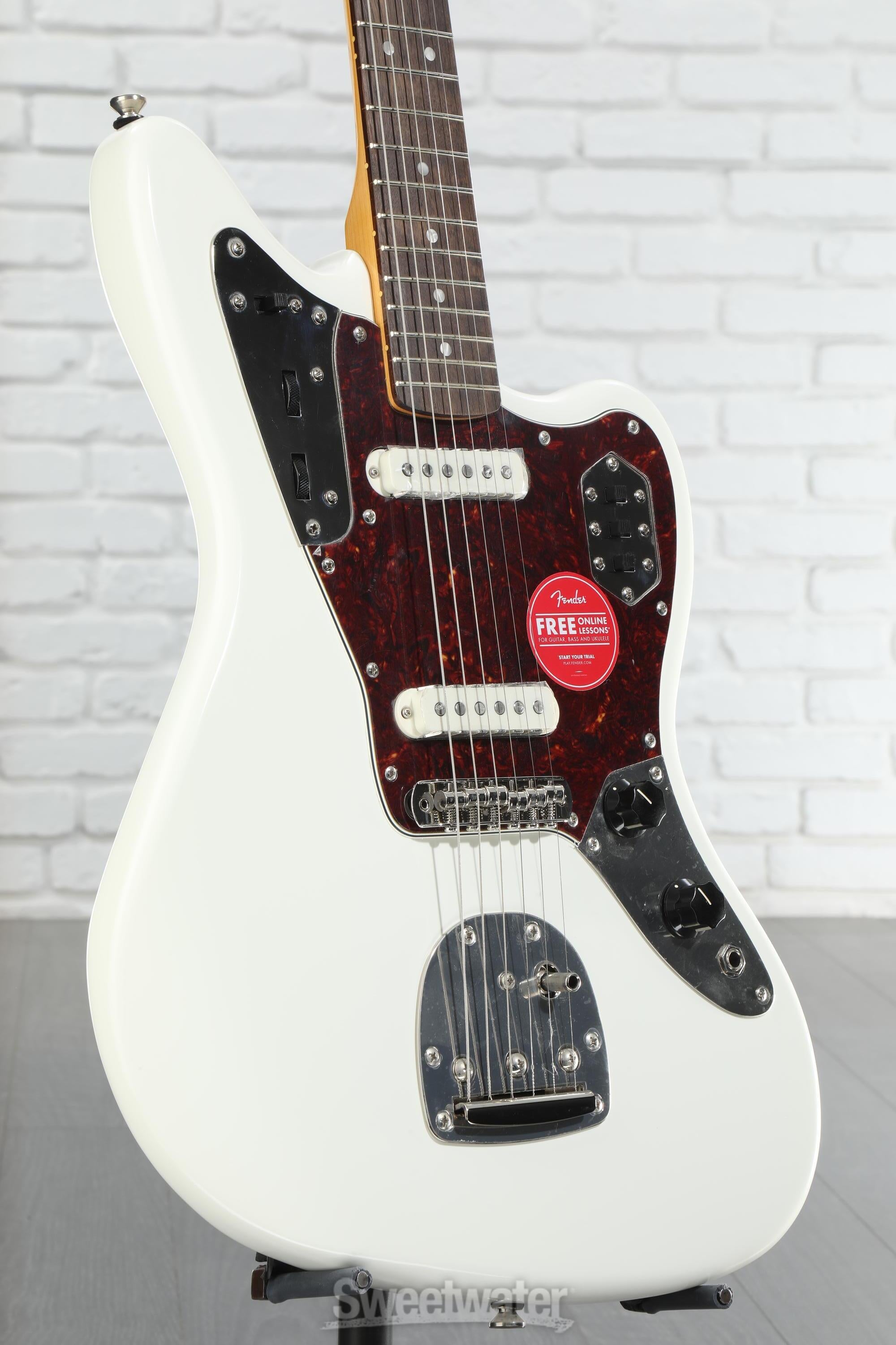 Squier FSR Classic Vibe 60s Jaguar LRL, Silver Sparkle at