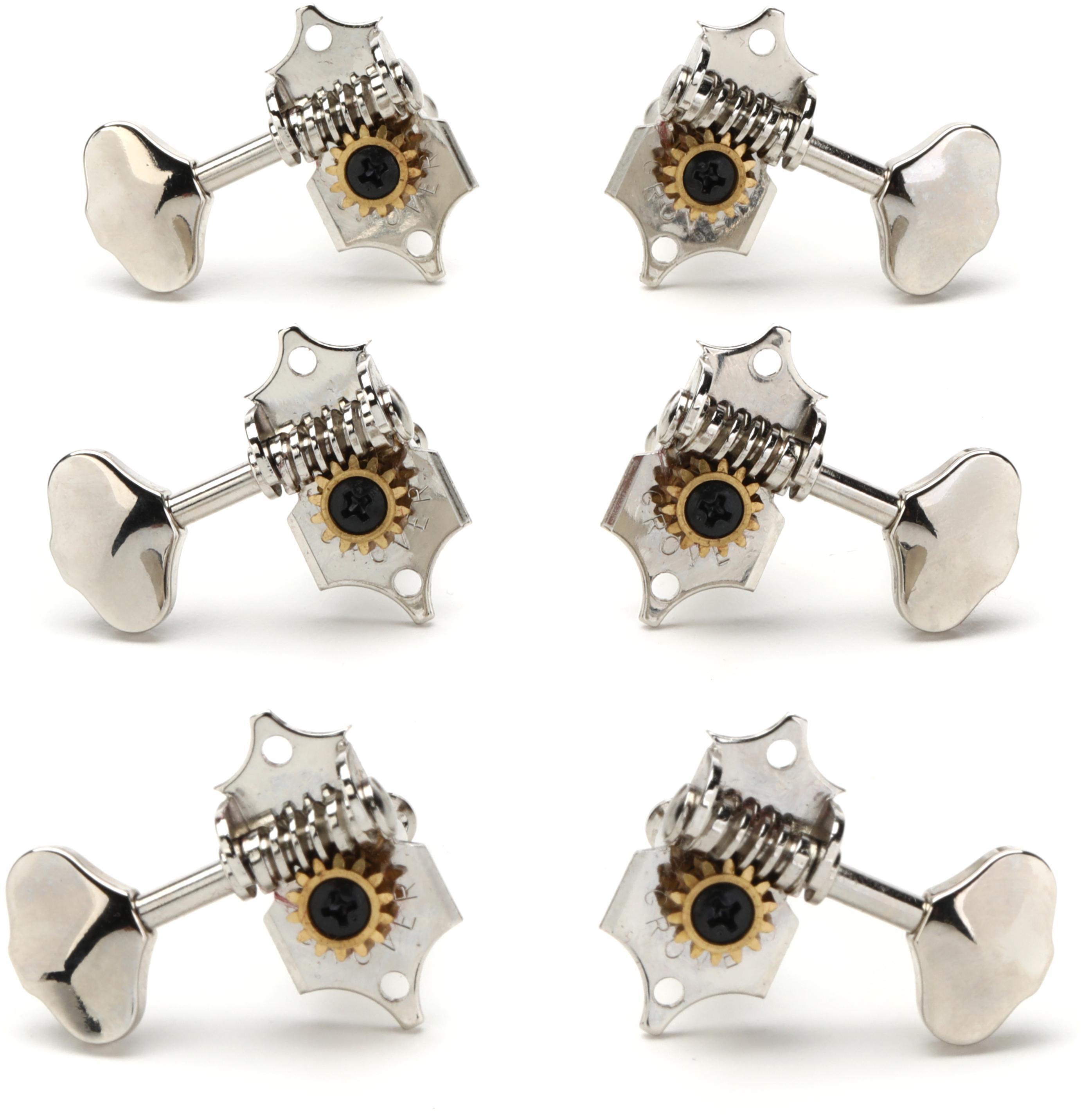 Photo of Grover Sta-Tite 97 Series Vertical Tuning Machines Set - Nickel