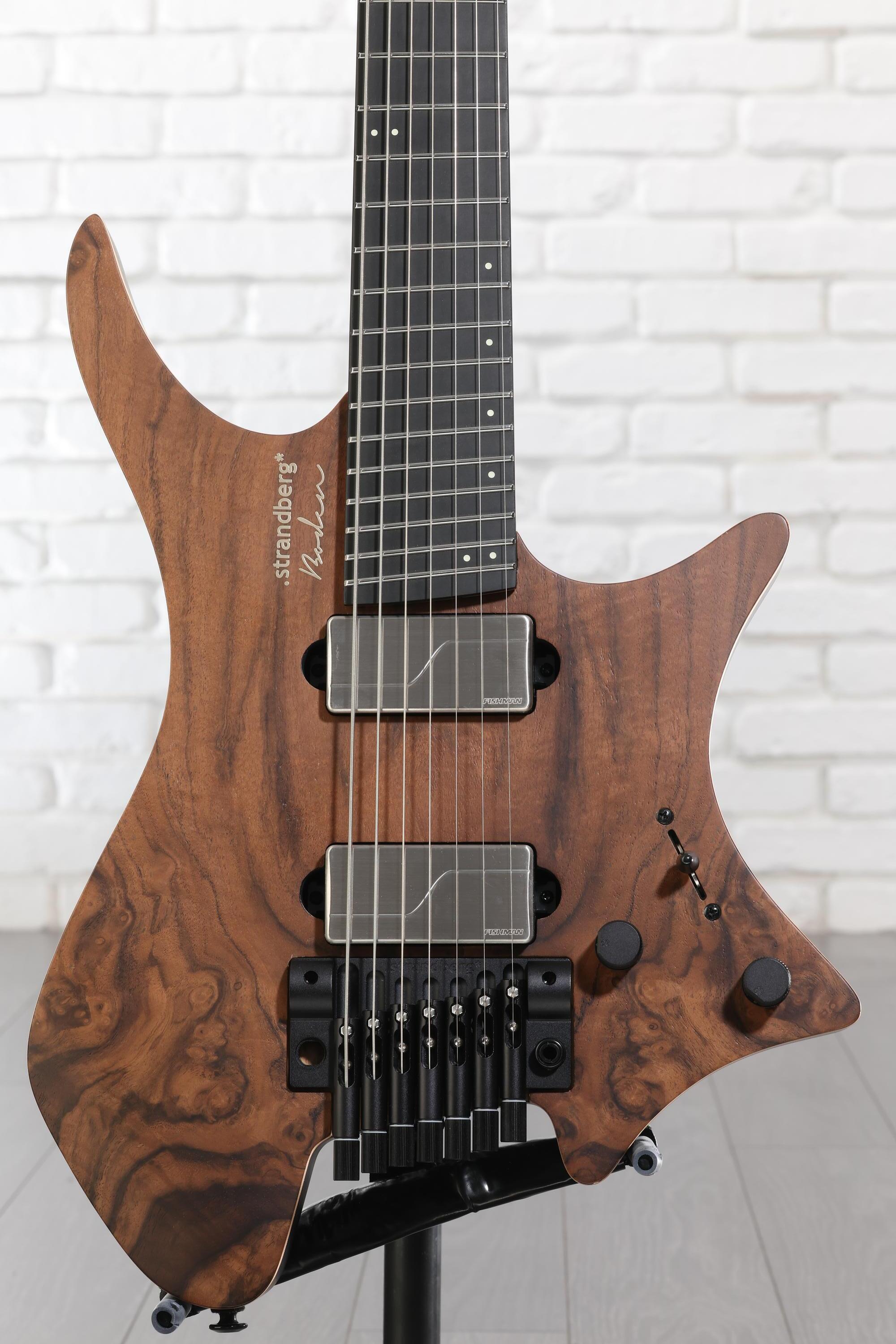 Strandberg Boden Prog NX 7 Electric Guitar - Natural Walnut Burl