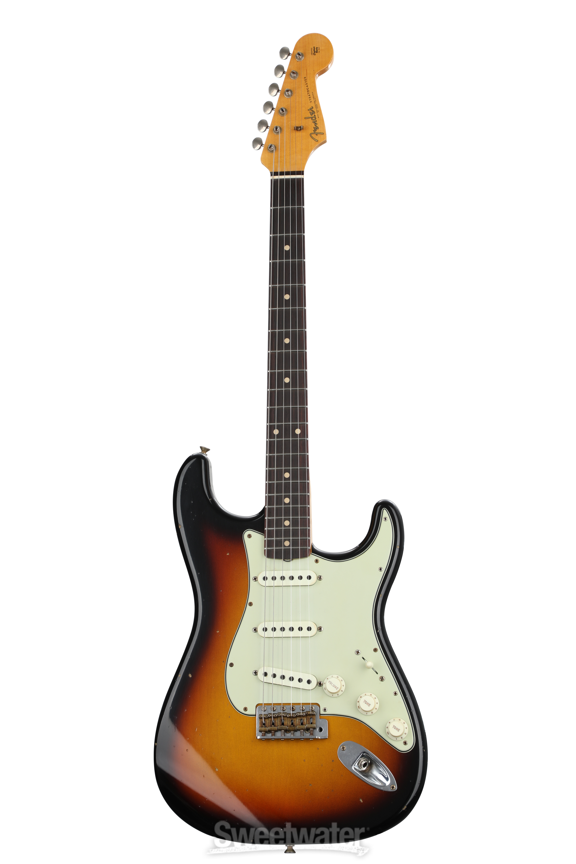 Fender Custom Shop Limited Edition '62/'63 Strat Journeyman Relic Electric  Guitar - Faded Aged 3 Color Sunburst | Sweetwater