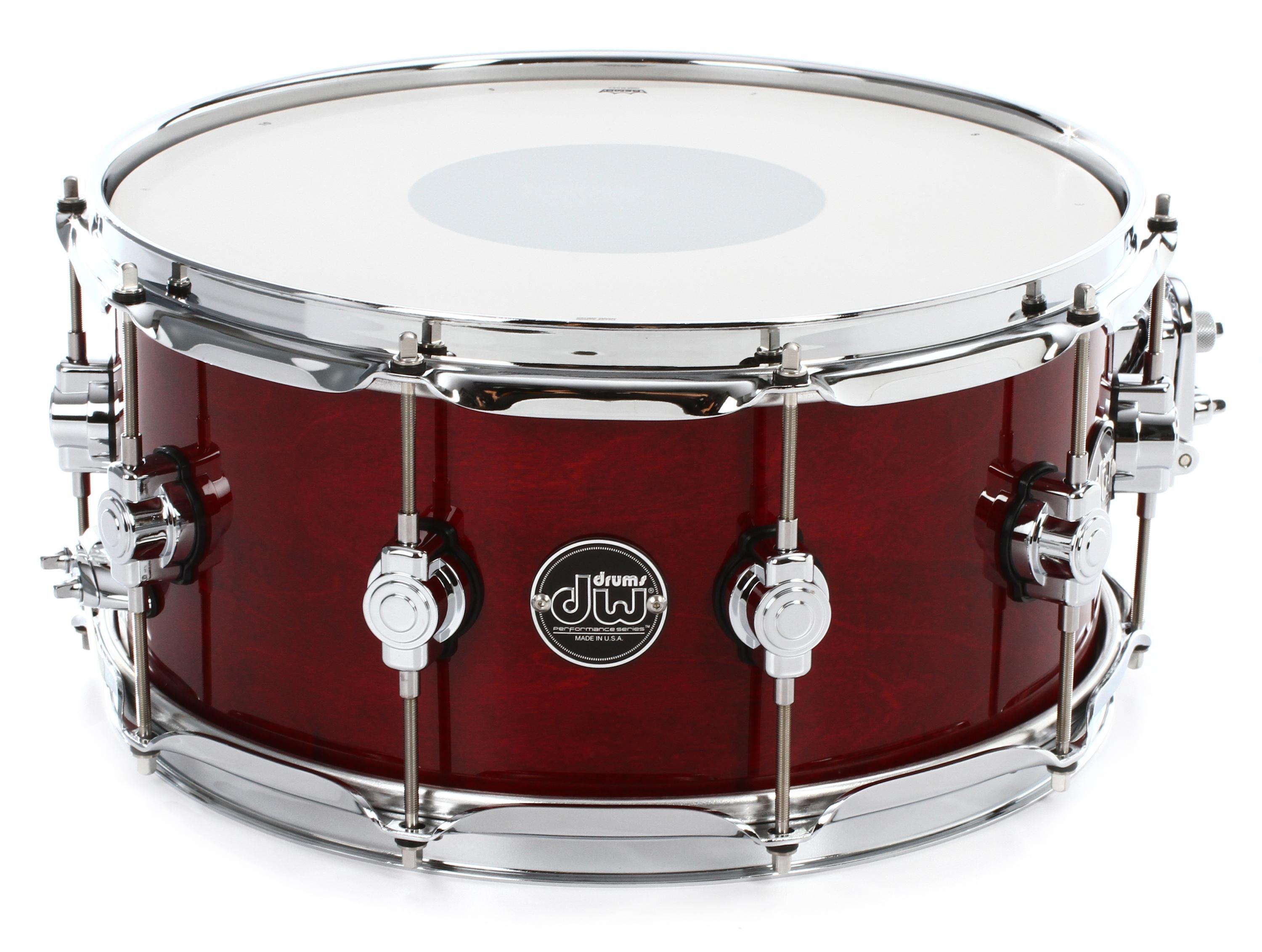 DW Performance Series Snare Drum - 6.5 x 14 inch - Cherry Stain