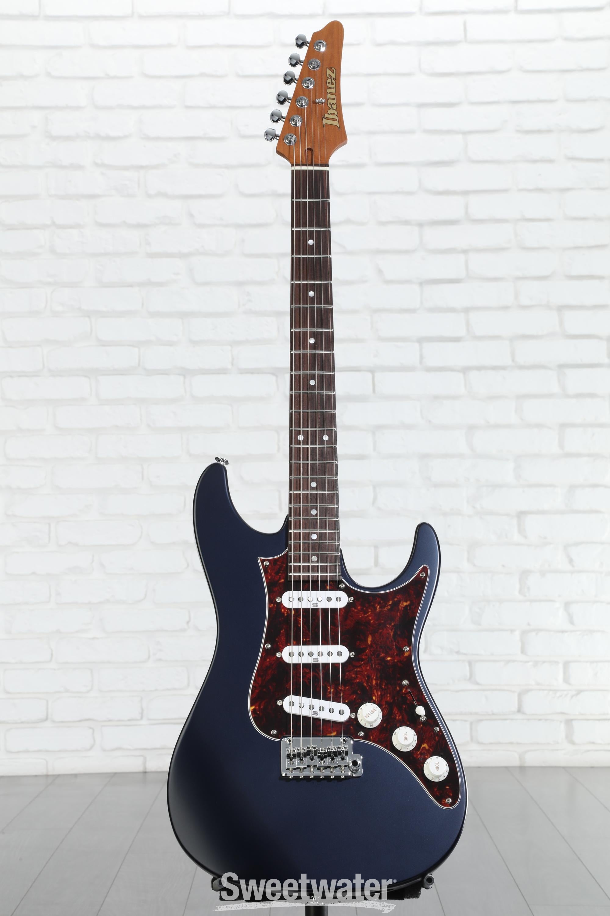 Ibanez Prestige AZ2203N Electric Guitar - Dark Tide Blue Flat