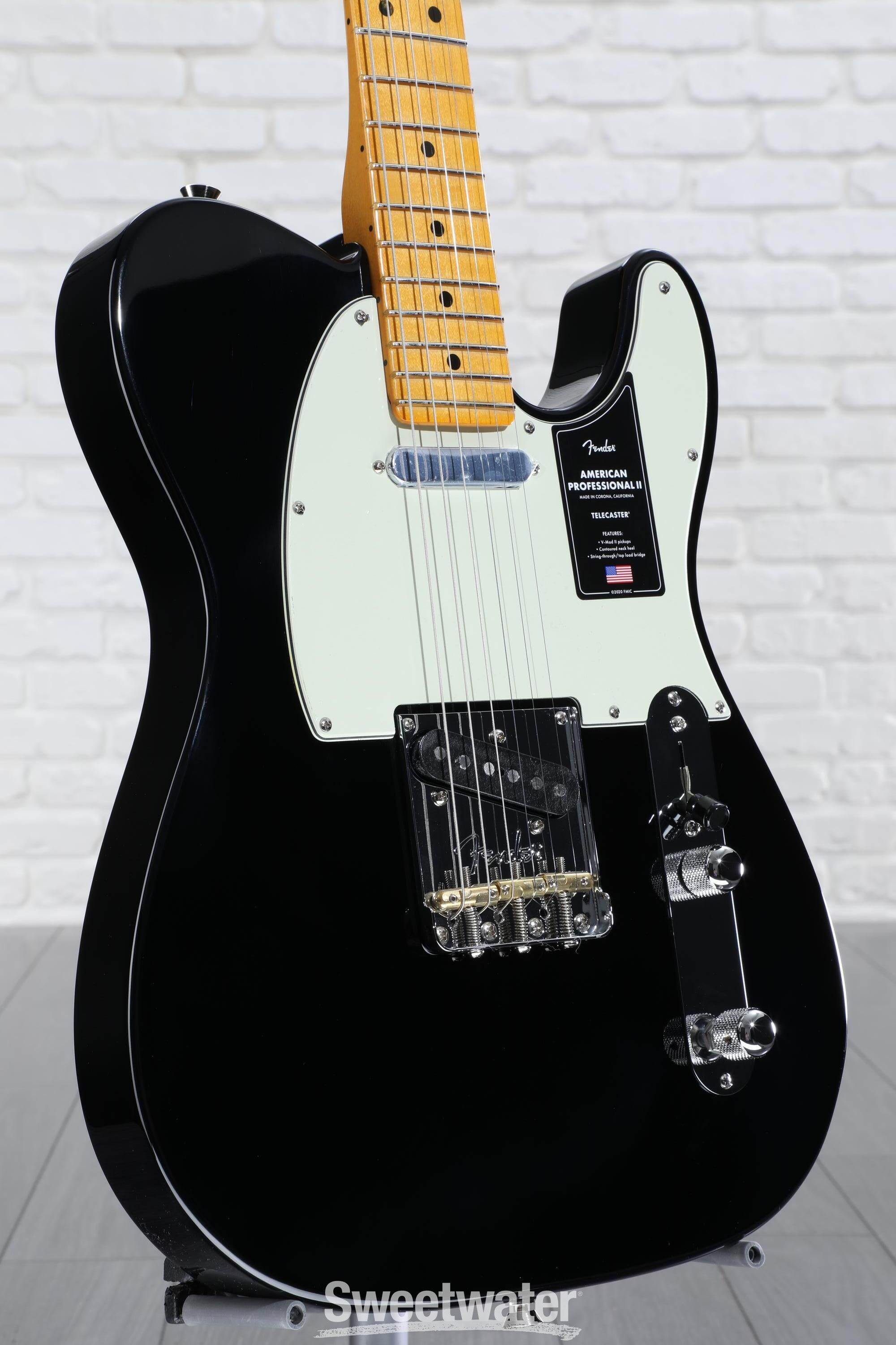 Fender American Professional II Telecaster - Black with Maple Fingerboard |  Sweetwater