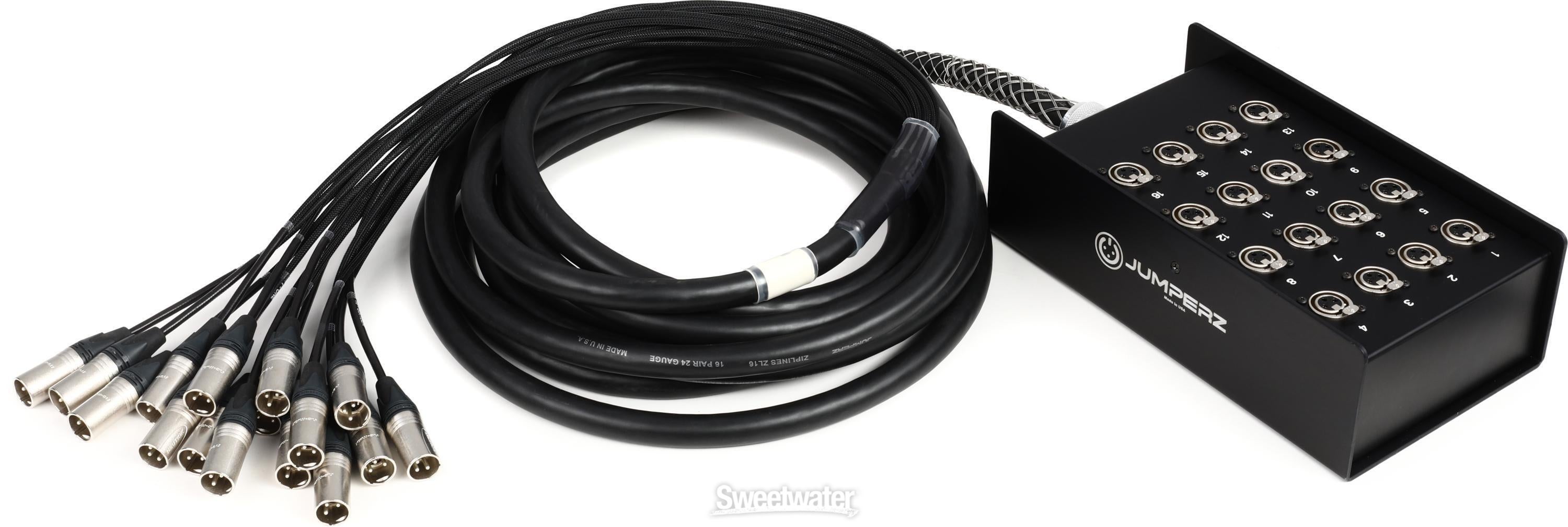 JUMPERZ 16-channel Studio Drop Snake - 25 foot | Sweetwater