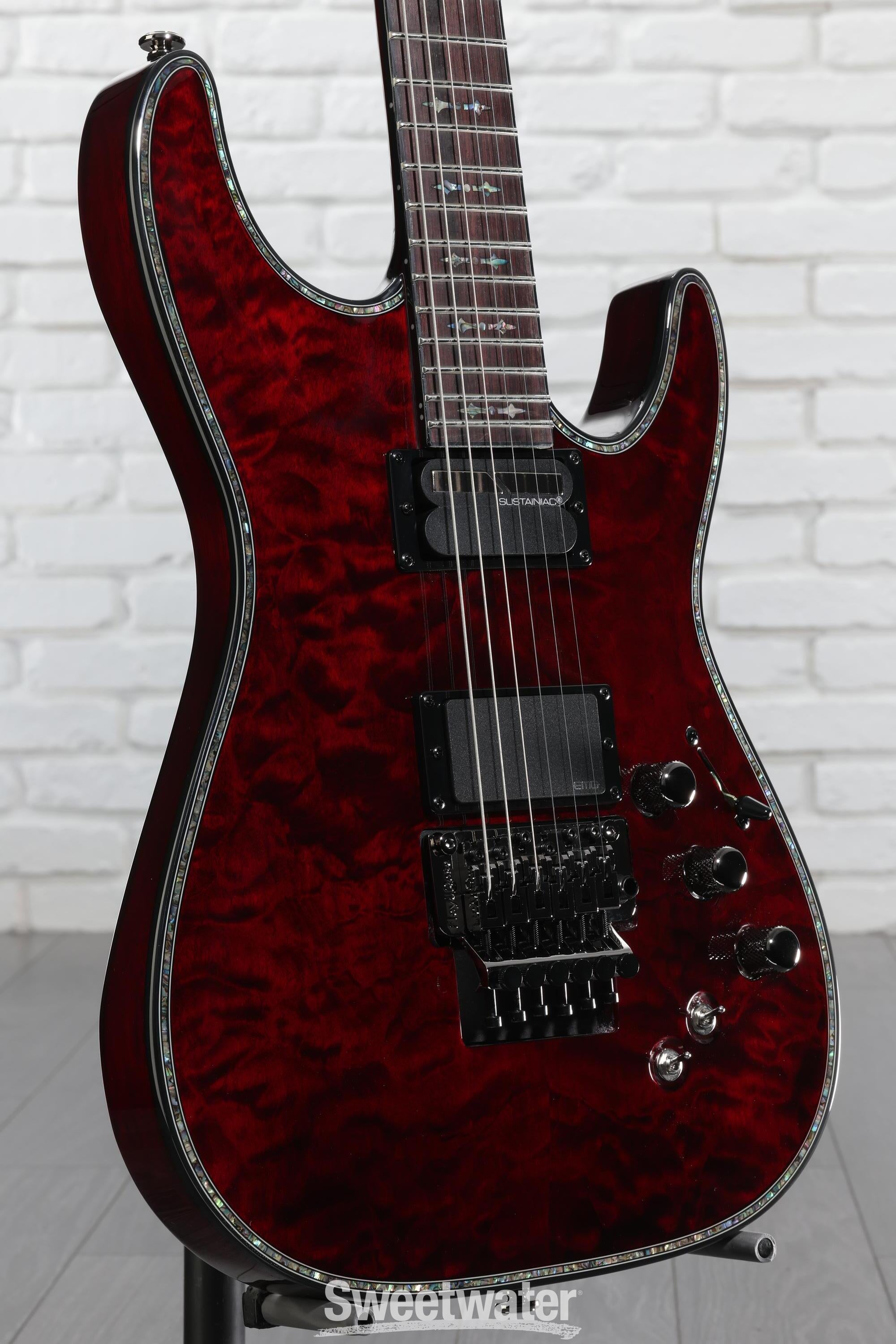 Schecter Hellraiser C-1 FR-S Electric Guitar - Black Cherry
