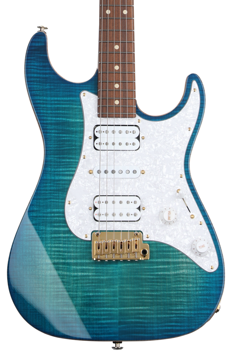 Suhr Custom Standard S Electric Guitar - Bahama Blue | Sweetwater