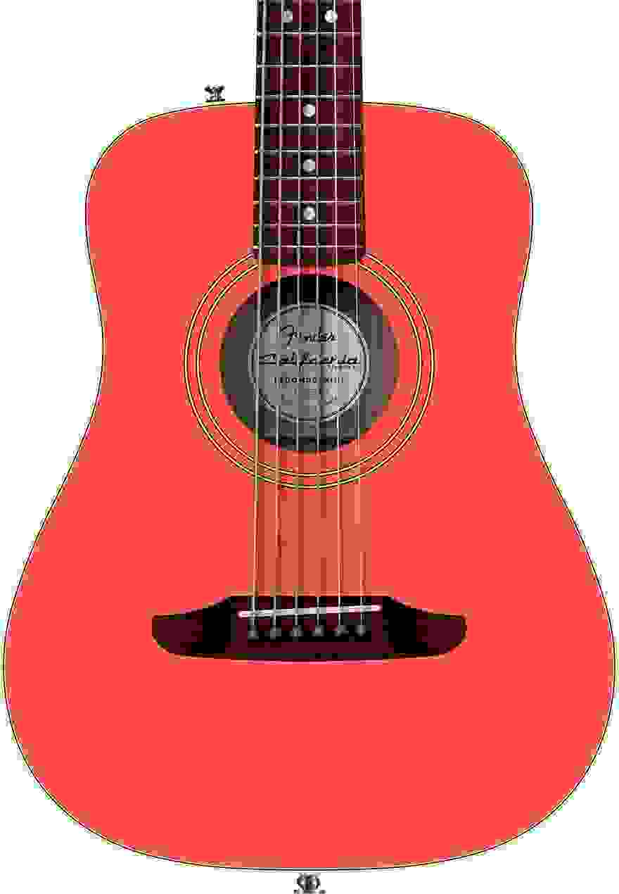 Fender California Standard Redondo Mini Acoustic Guitar - Fiesta Red