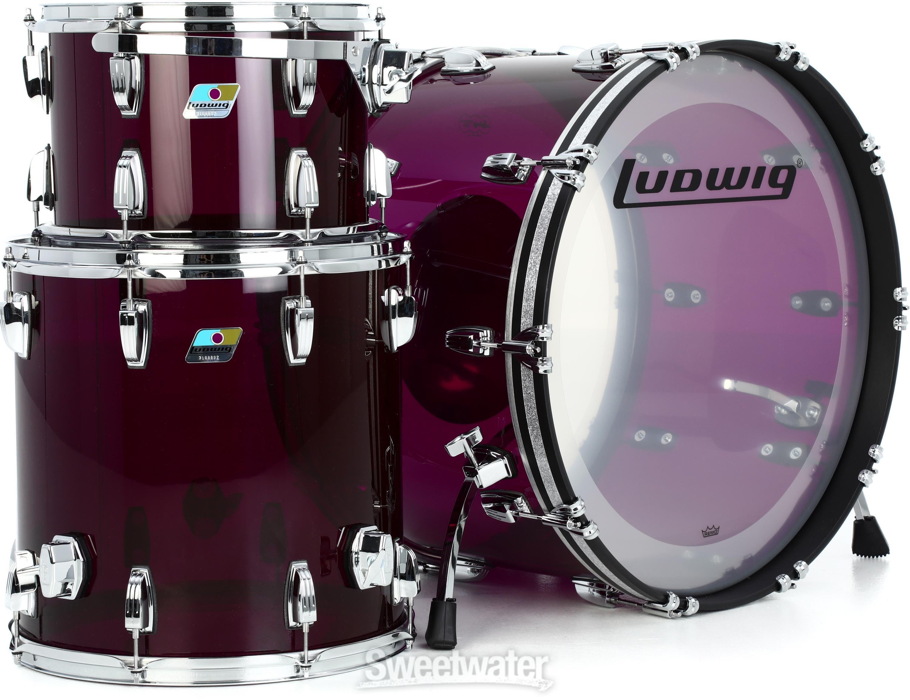 Ludwig Vistalite Pro Beat 3피스 쉘Ludwig Vistalite Pro Beat 3피스 쉘  