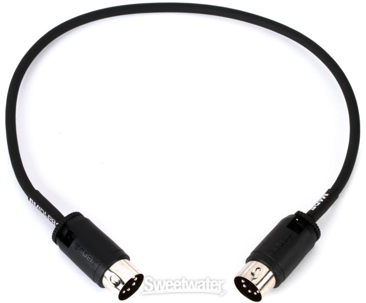Boss BMIDI-1-35 Type A 3.5mm TRS to Male 5-pin DIN MIDI Cable - 1 foot