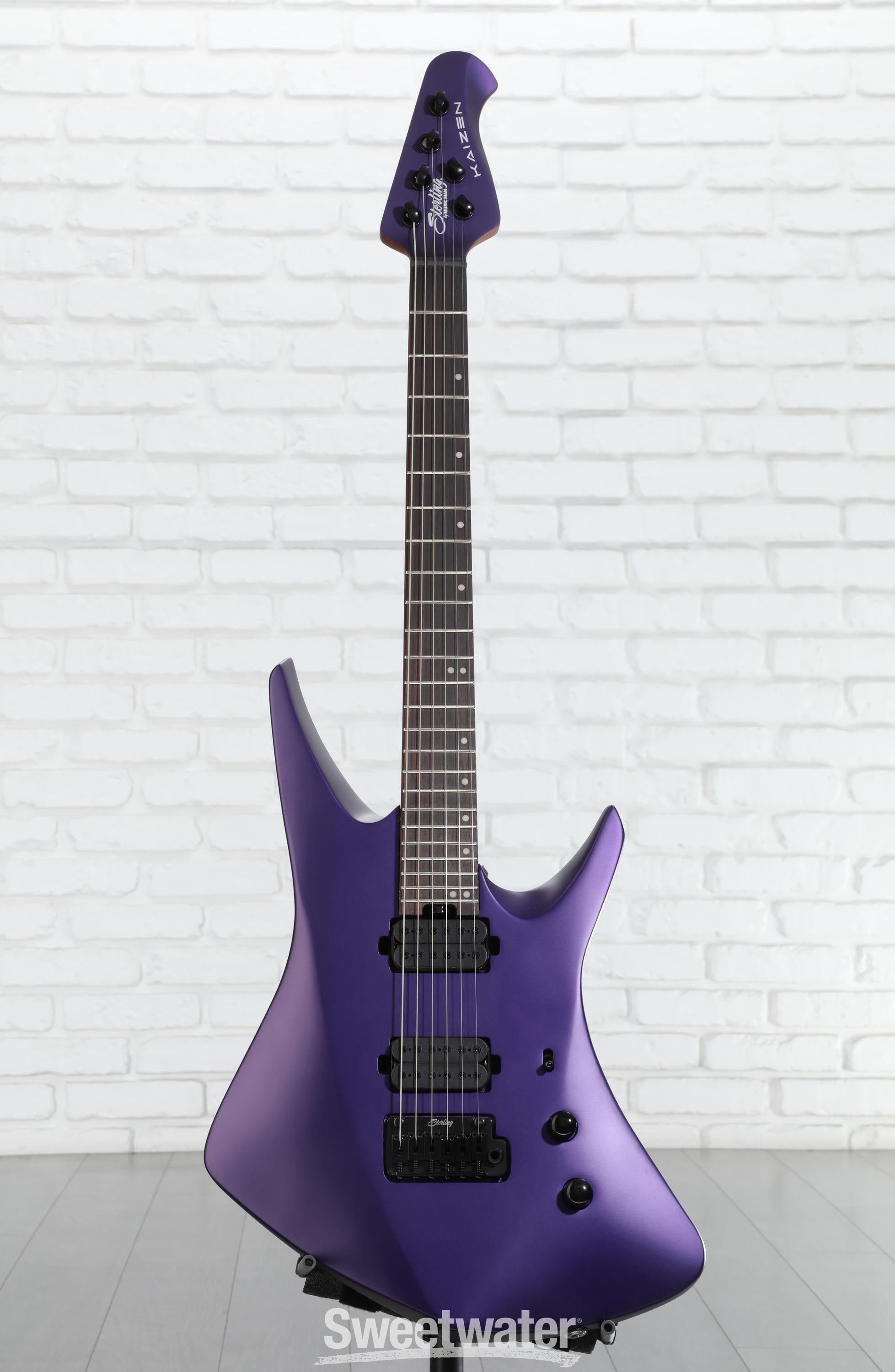 ギター Sterling By Musicman KAIZEN6 Sterling By Music Man Kaizen 6 Electric Guitar - Firemist Purple