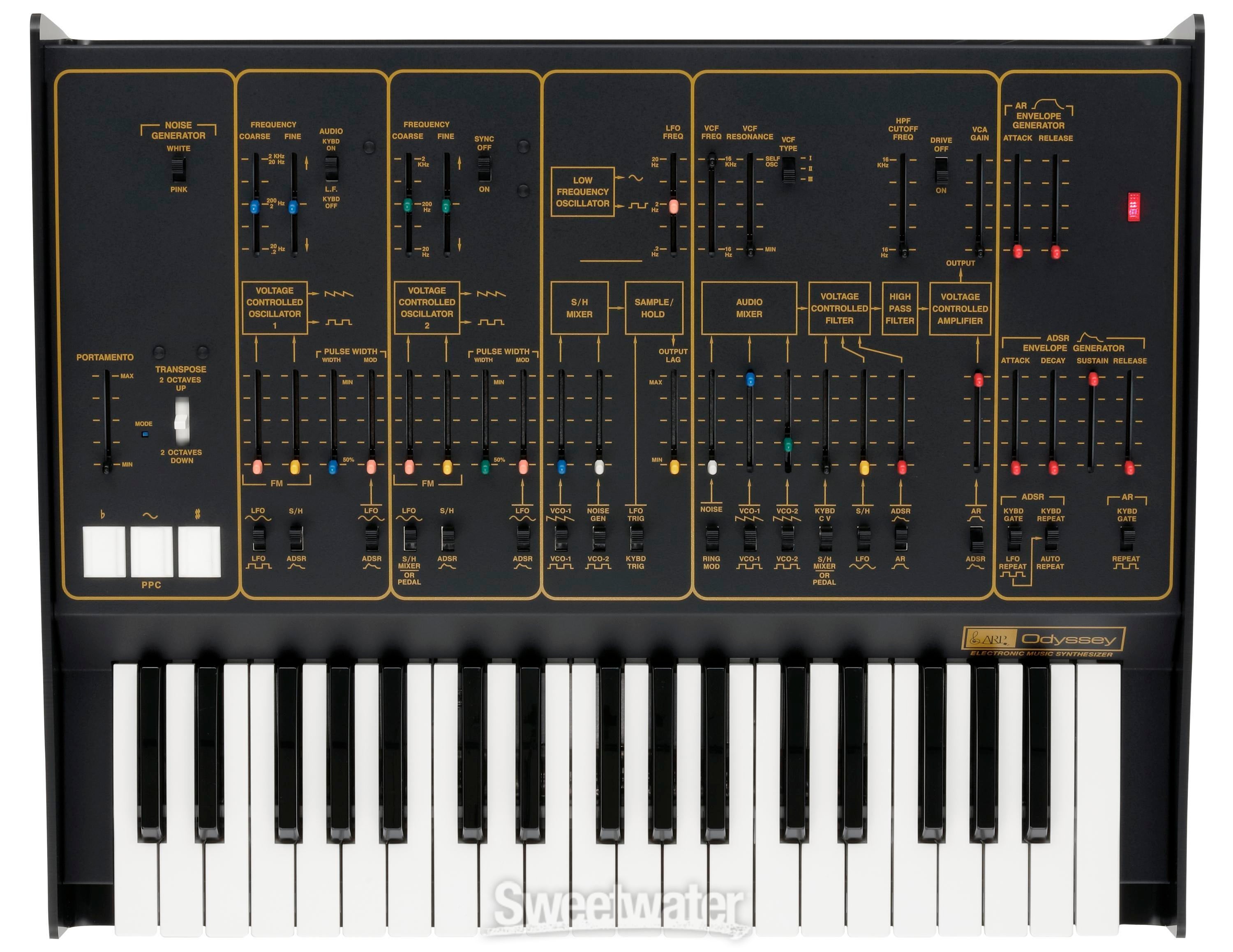 ARP ODYSSEY FSQ Rev2 フルサイズ 限定ARPカラー SQ-1 ARP Odyssey FSQ Analog Synthesizer with SQ1 Sequencer - Rev2