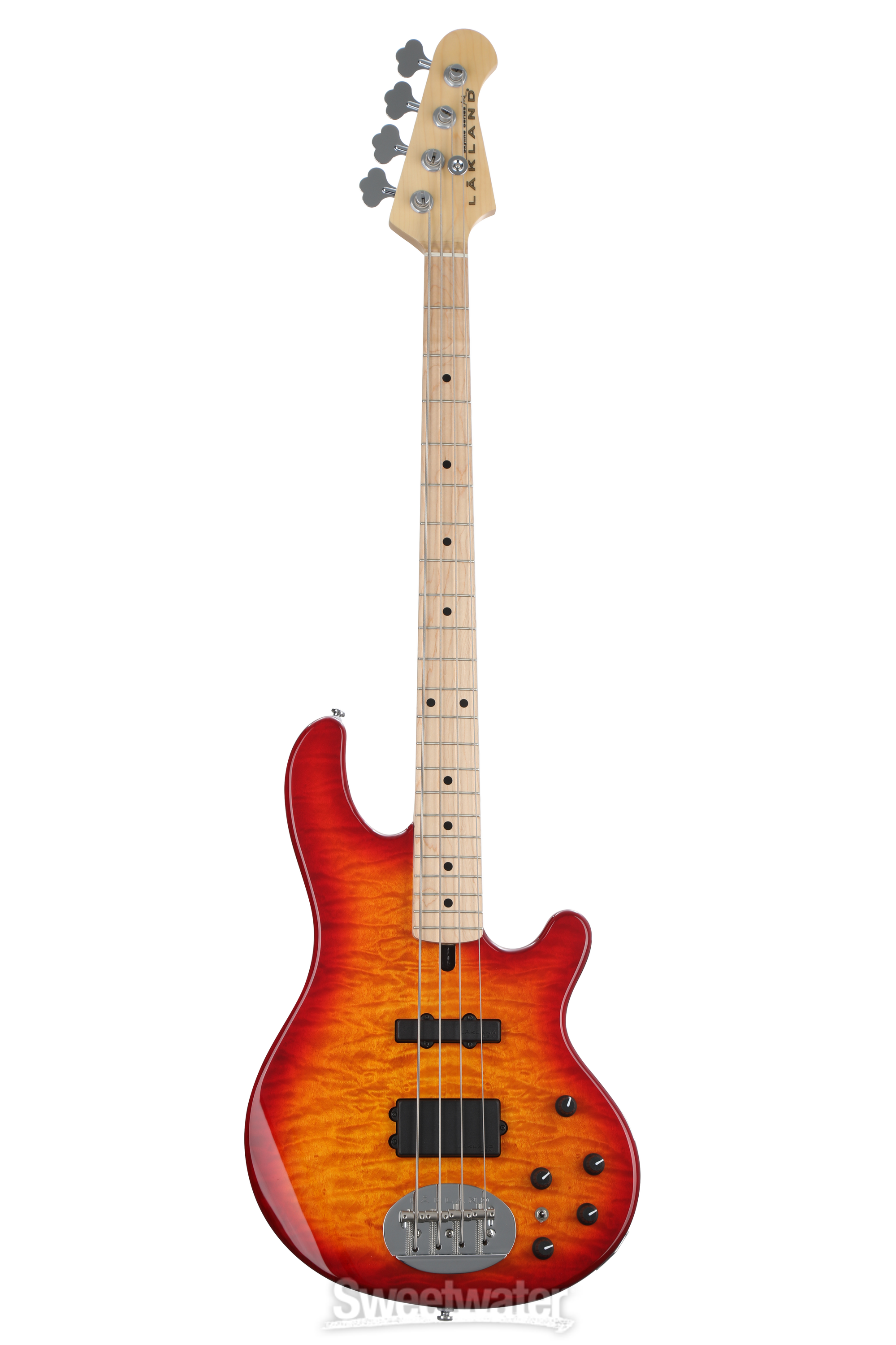 Lakland Skyline 44-02 Deluxe - Cherry Sunburst with Maple Fingerboard