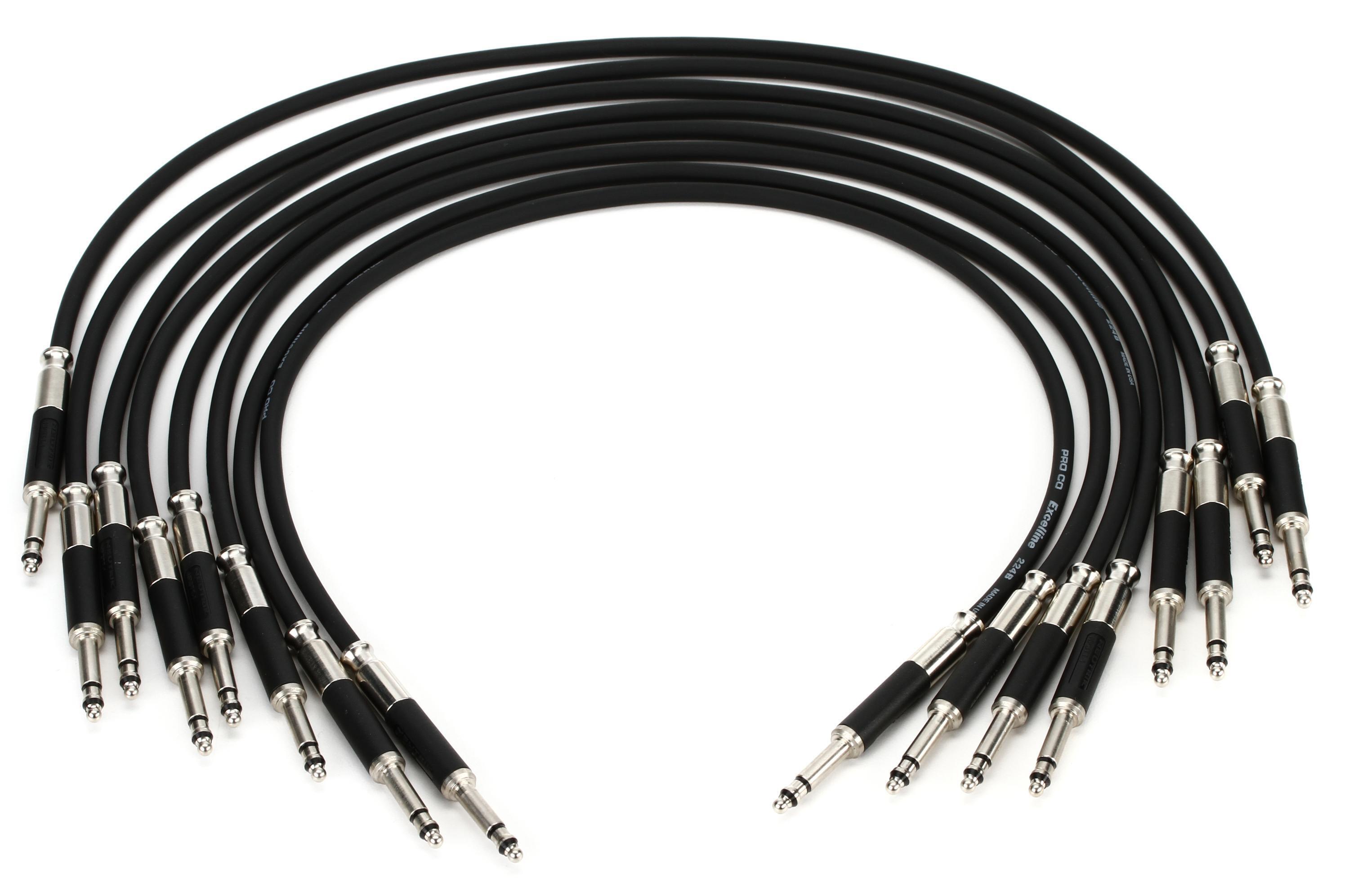 Photo of Pro Co TT8PK-1.5 Excellines TT Cable 8-pack - 1.5 foot