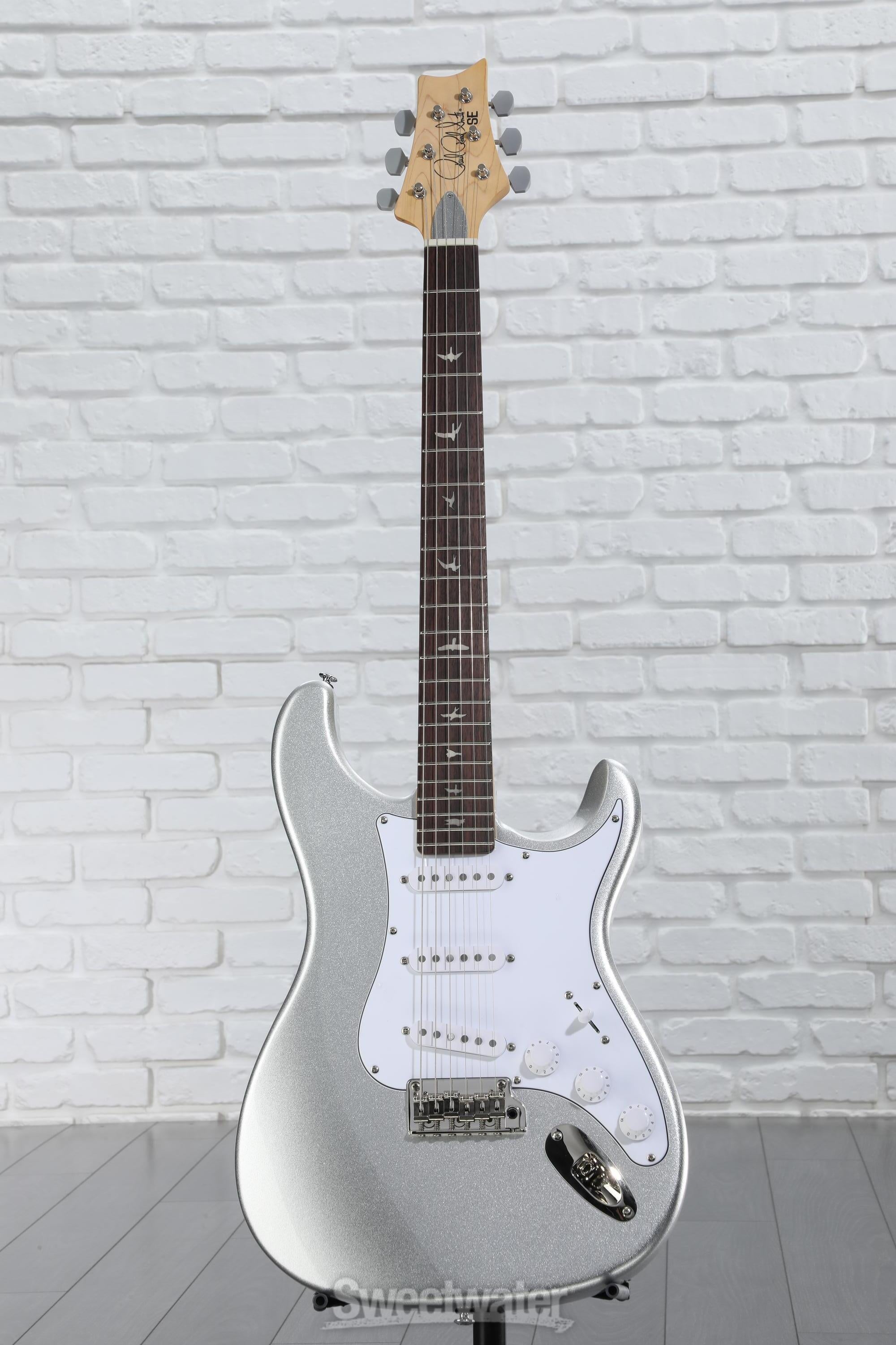 値下げ！　美品 フェンダーハードケース付 PRS SE Silver Sky PRS SE Silver Sky Electric Guitar - Platinum Spark