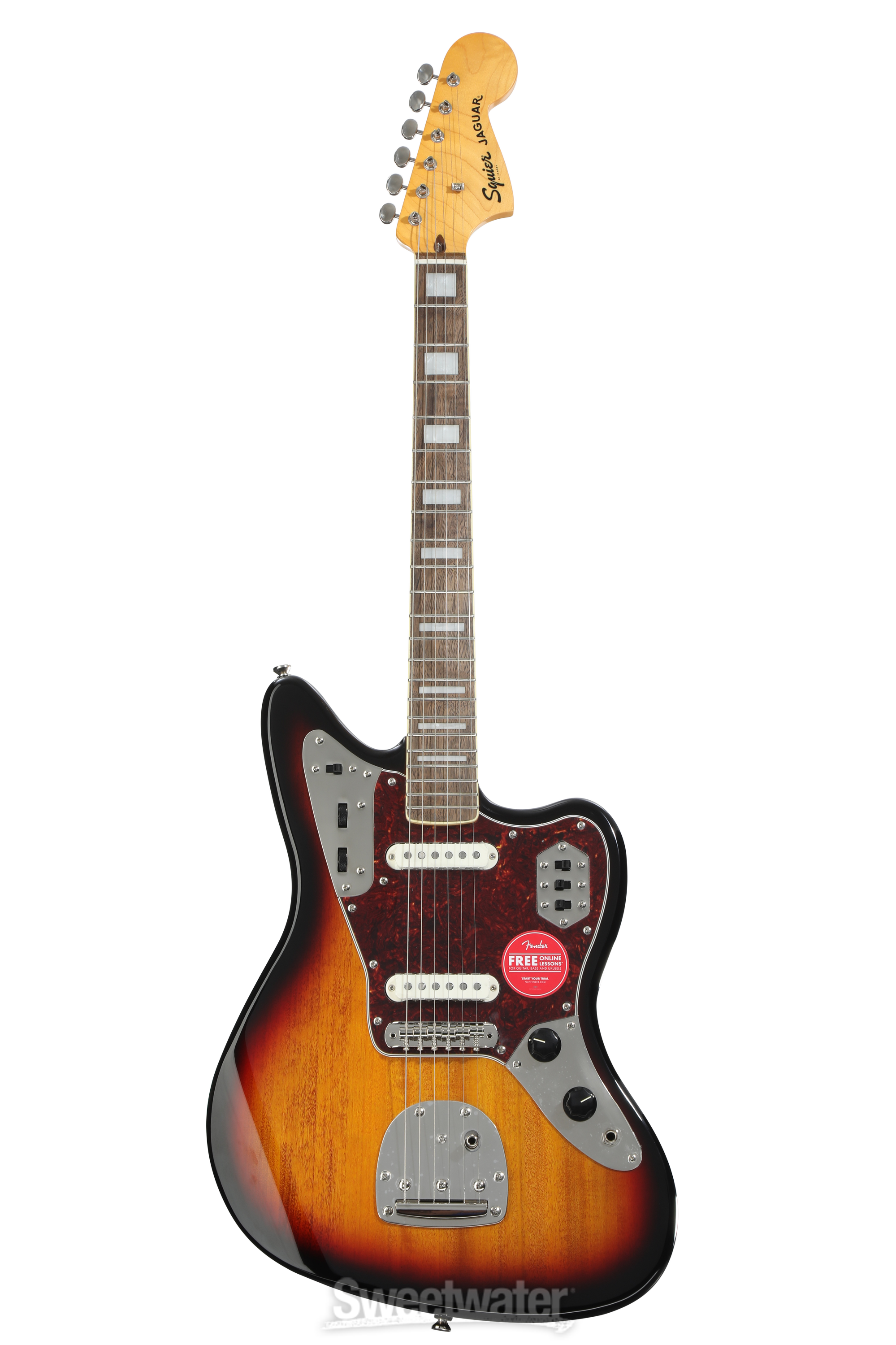 Squier Classic Vibe '70s Jaguar - 3-Tone Sunburst | Sweetwater