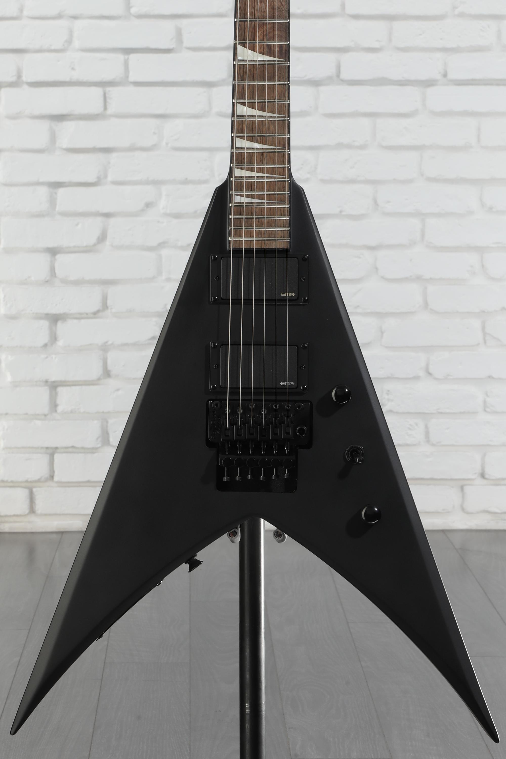 Jackson キングV型エレキギター ブラック Jackson Pro Series King V KV (Gloss Black/Ebony Fingerboard