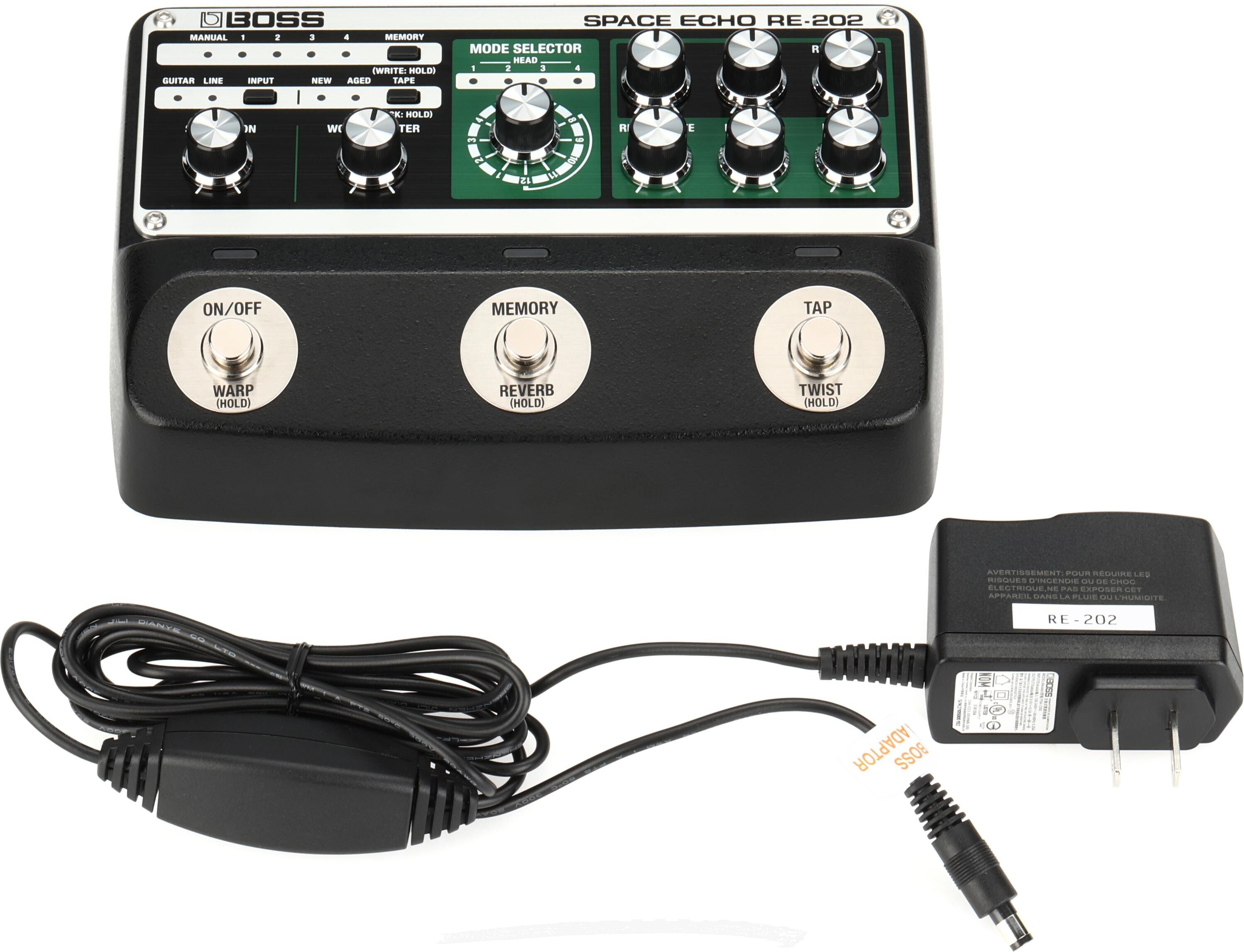 Boss RE-202 Space Echo Digital Delay Pedal Reviews | Sweetwater