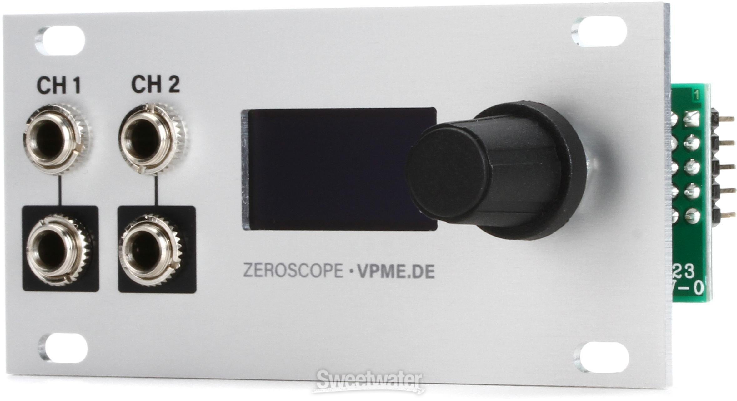 Zeroscope 1U Oscilloscope 1U Eurorack Module - Sweetwater