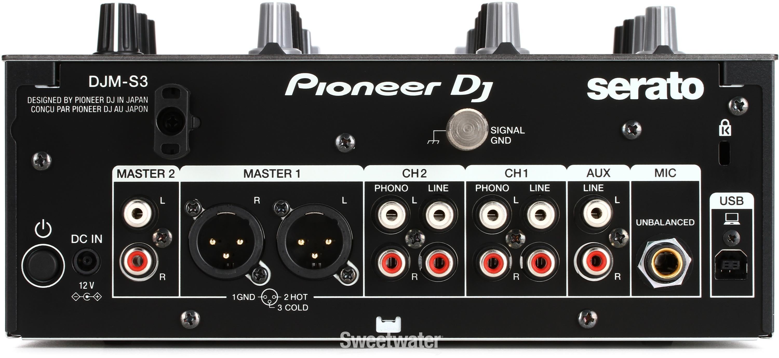 Pioneer DJ DJMS3 Serato-ready 2-channel DJ Mixer