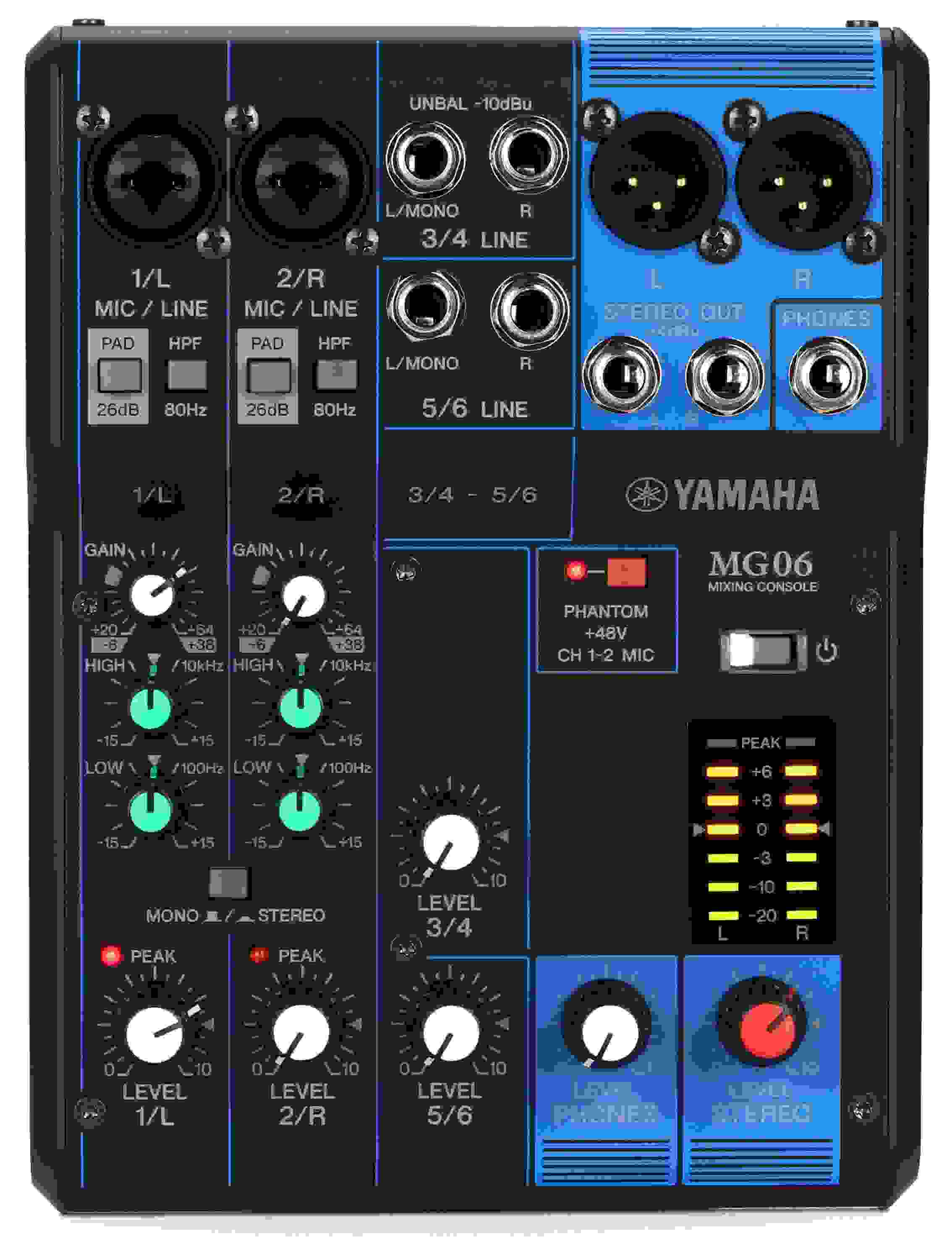 Yamaha MG06 6-channel Analog Mixer