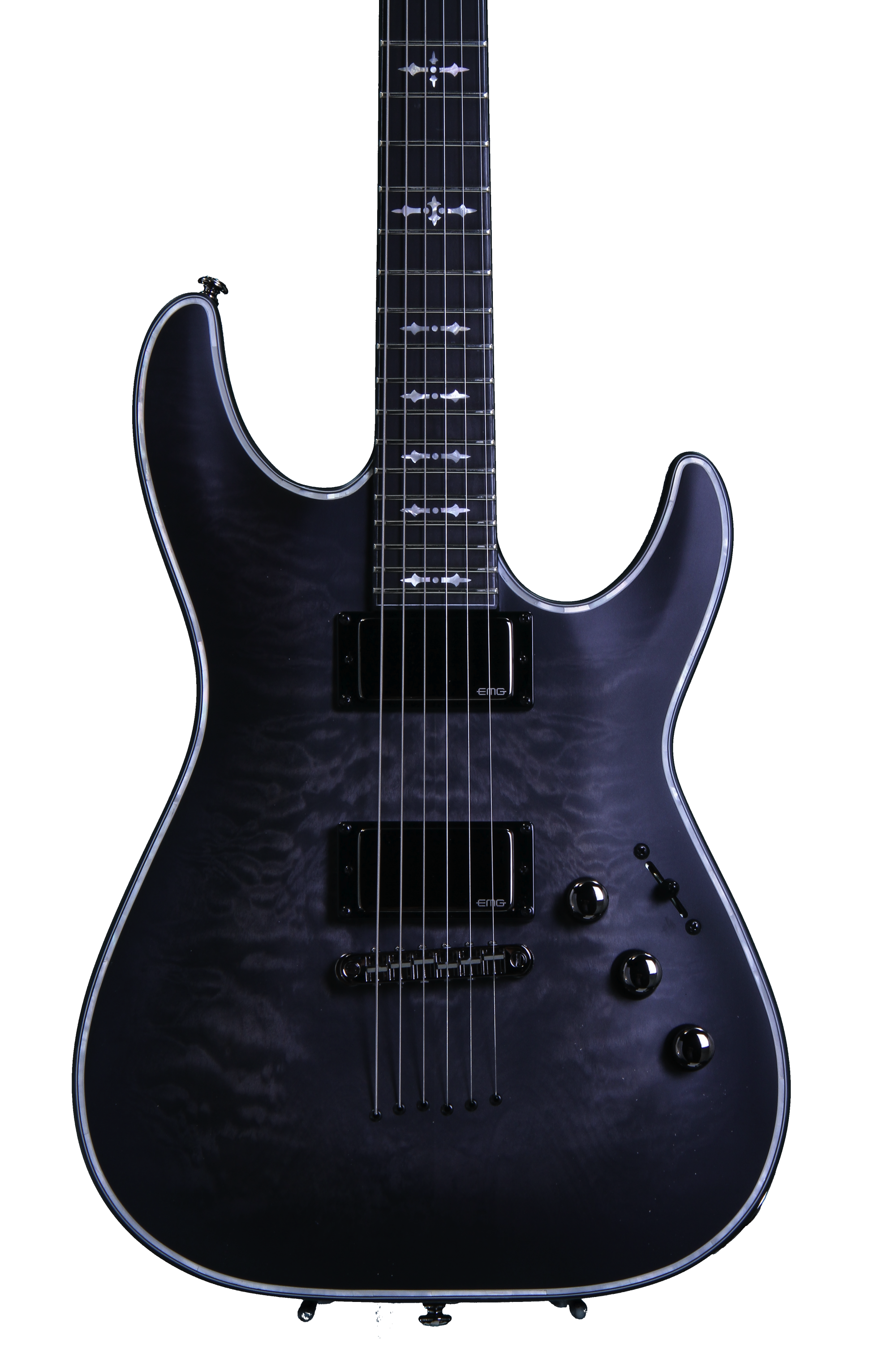 Schecter Hellraiser Extreme C-1 - See Thru Black Satin, EF