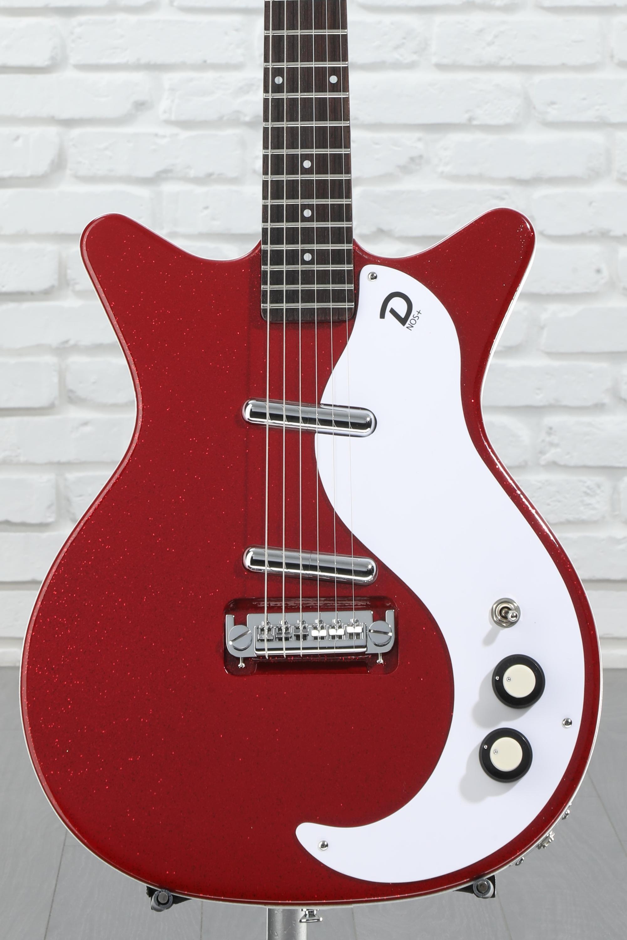 Danelectro 59M Mod NOS+ Blue Metalflake Electric Guitar