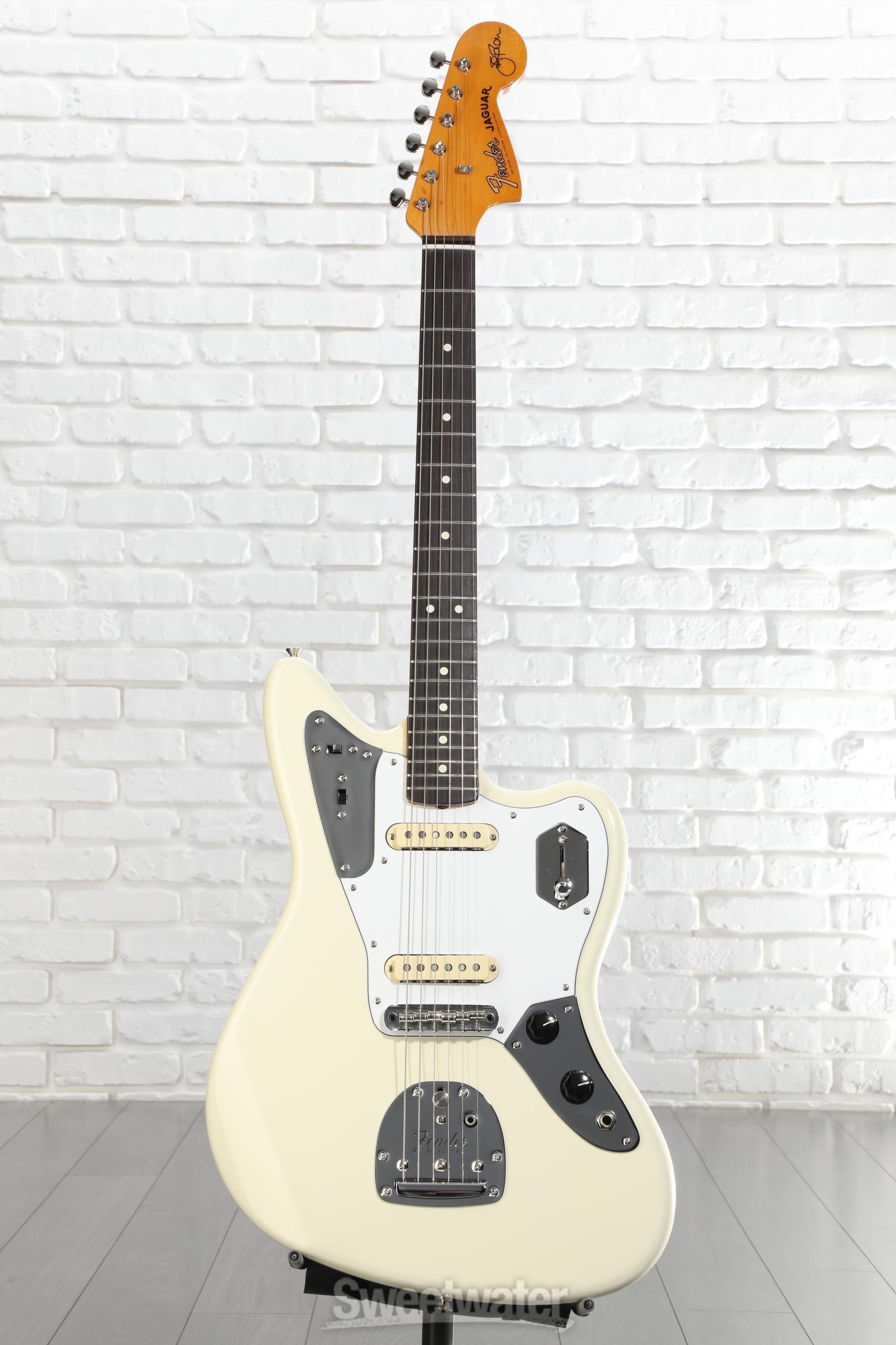Fender Johnny Marr Jaguar - Olympic White with Rosewood