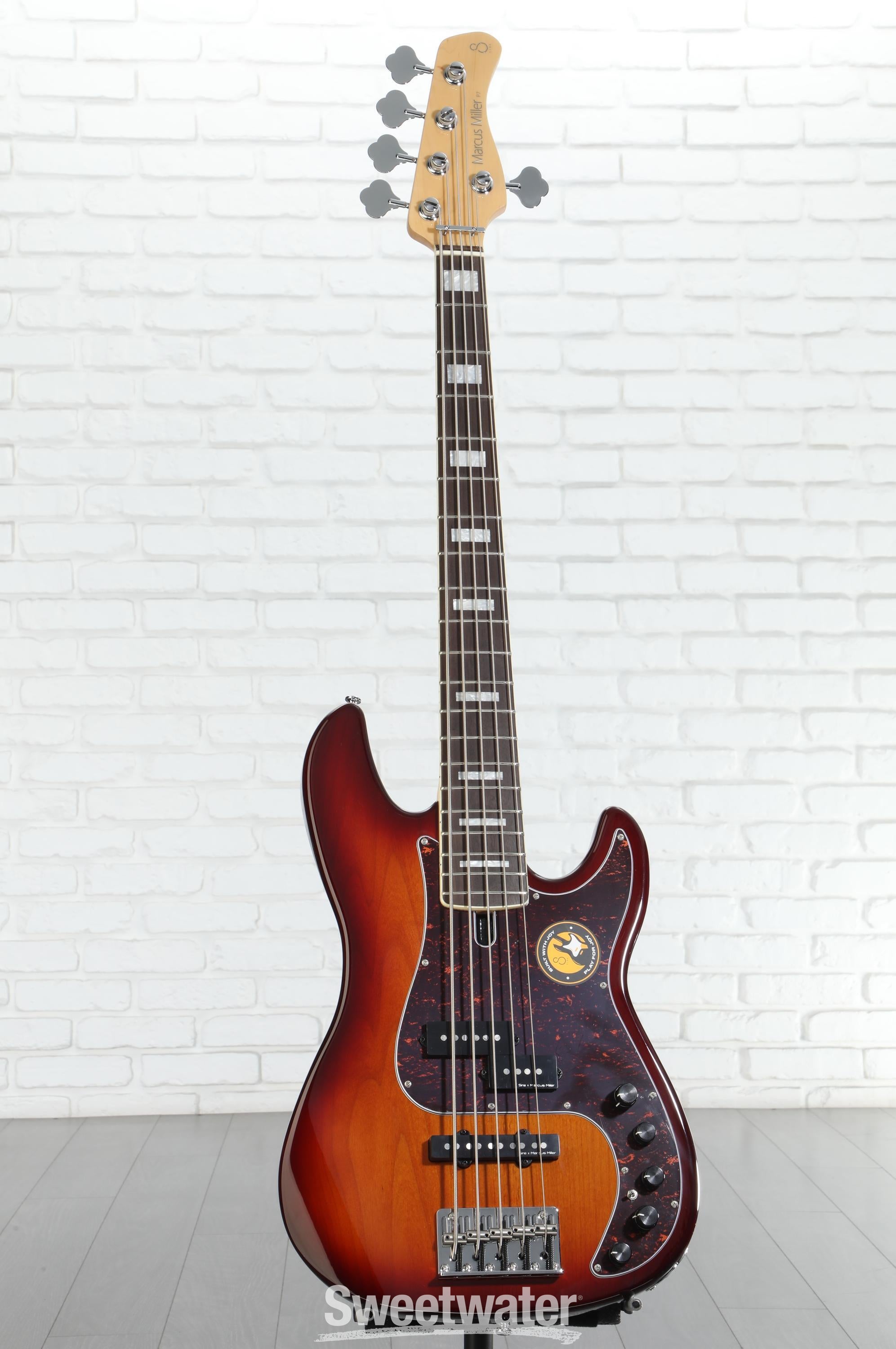 【10600】 sire Marcus Miller P7 Alder 5st Sire Marcus Miller P7 Alder 5-string Bass Guitar - Tobacco