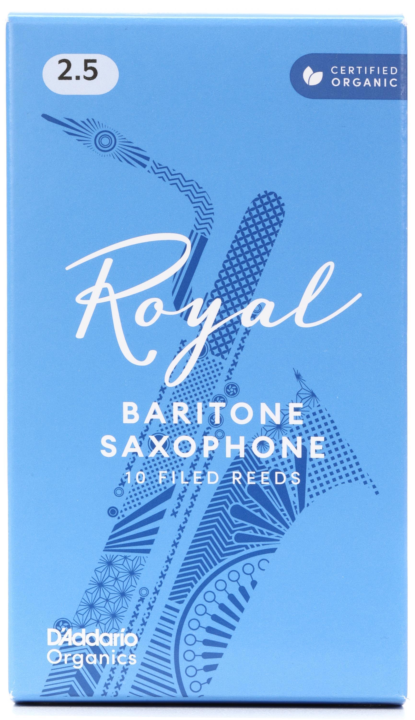 Photo of D'Addario Royal Baritone Saxophone Reeds - 2.5 (10-pack)