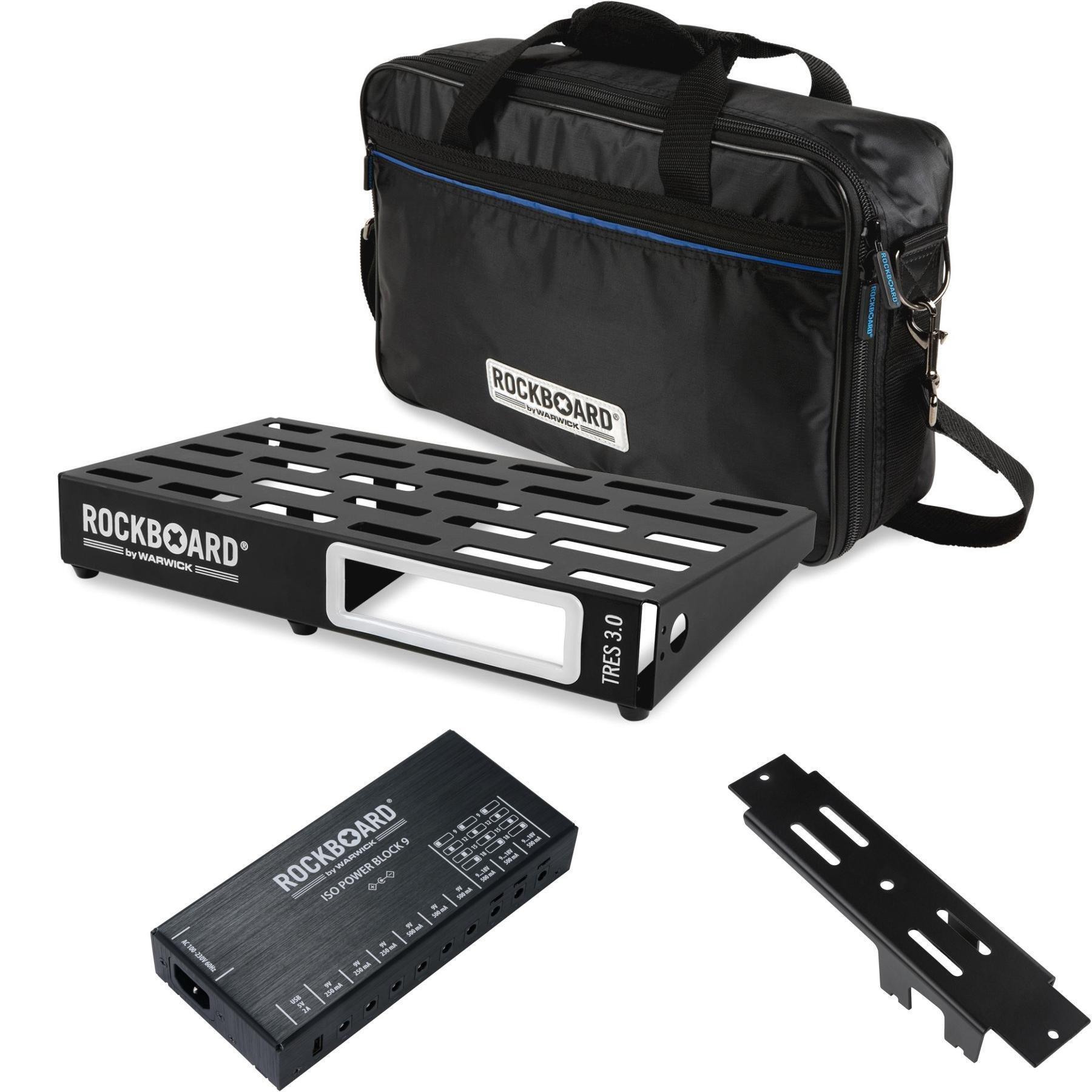 RockBoard by Warwick Tres 3.0 Pedalboard - 17.40 inches x 9.29
