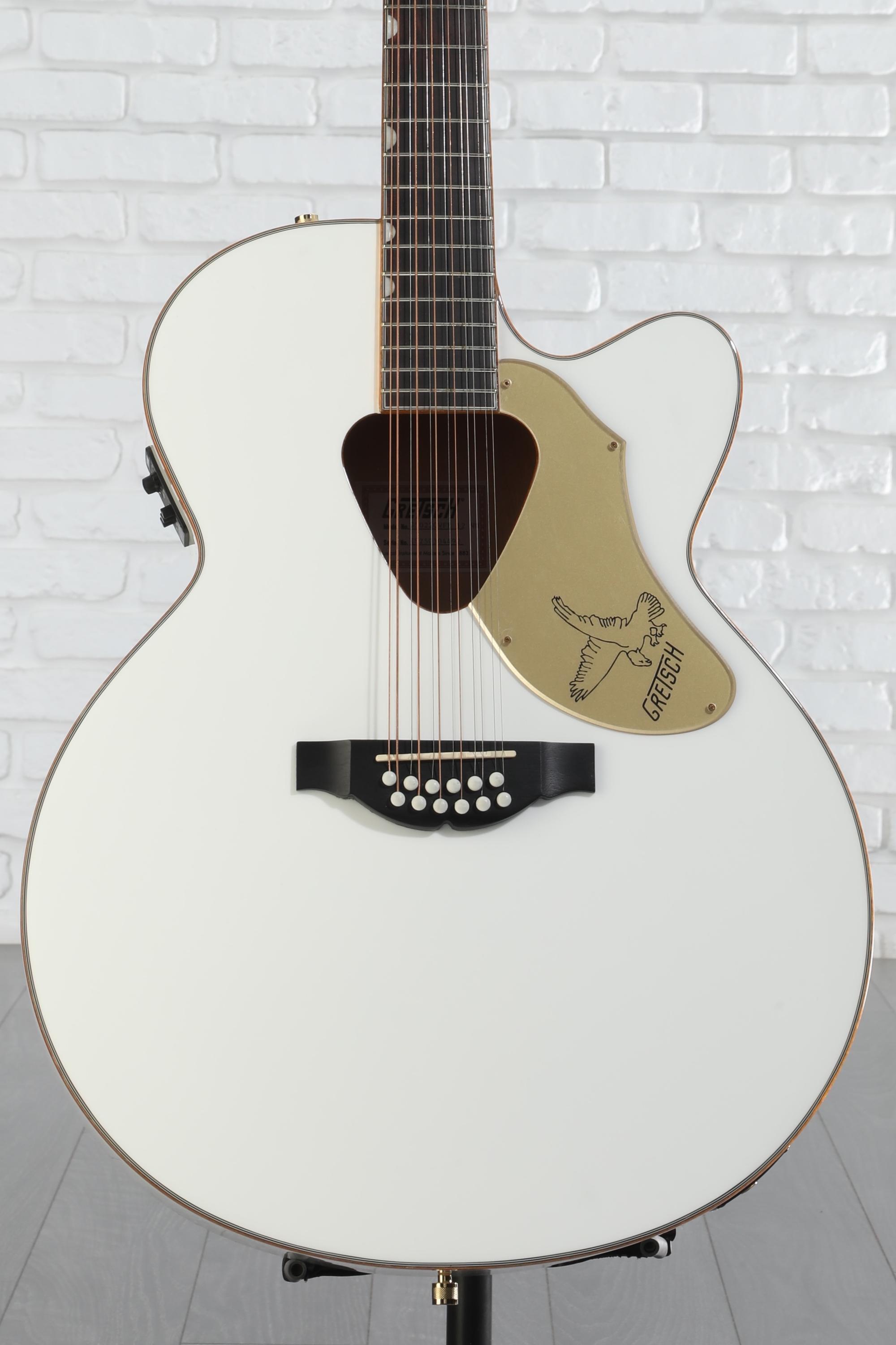 ギター GRETSCH Rancher Falcon, Jumbo, White Gretsch G5022CWFE-12 Rancher Falcon Jumbo - White | Sweetwater