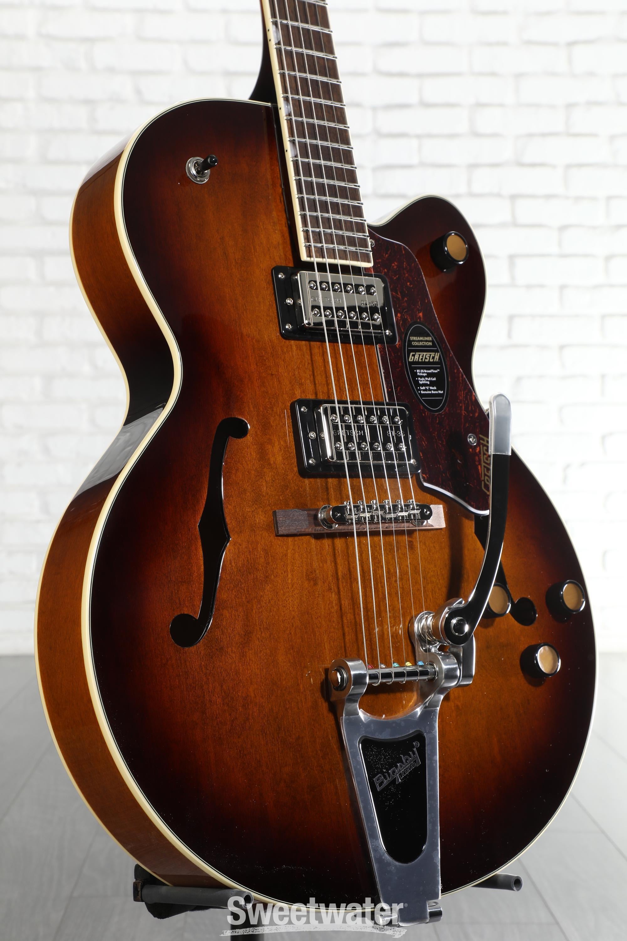 Photo of Gretsch G2420T Streamliner Hollowbody Electric Guitar with Bigsby - Havana Burst