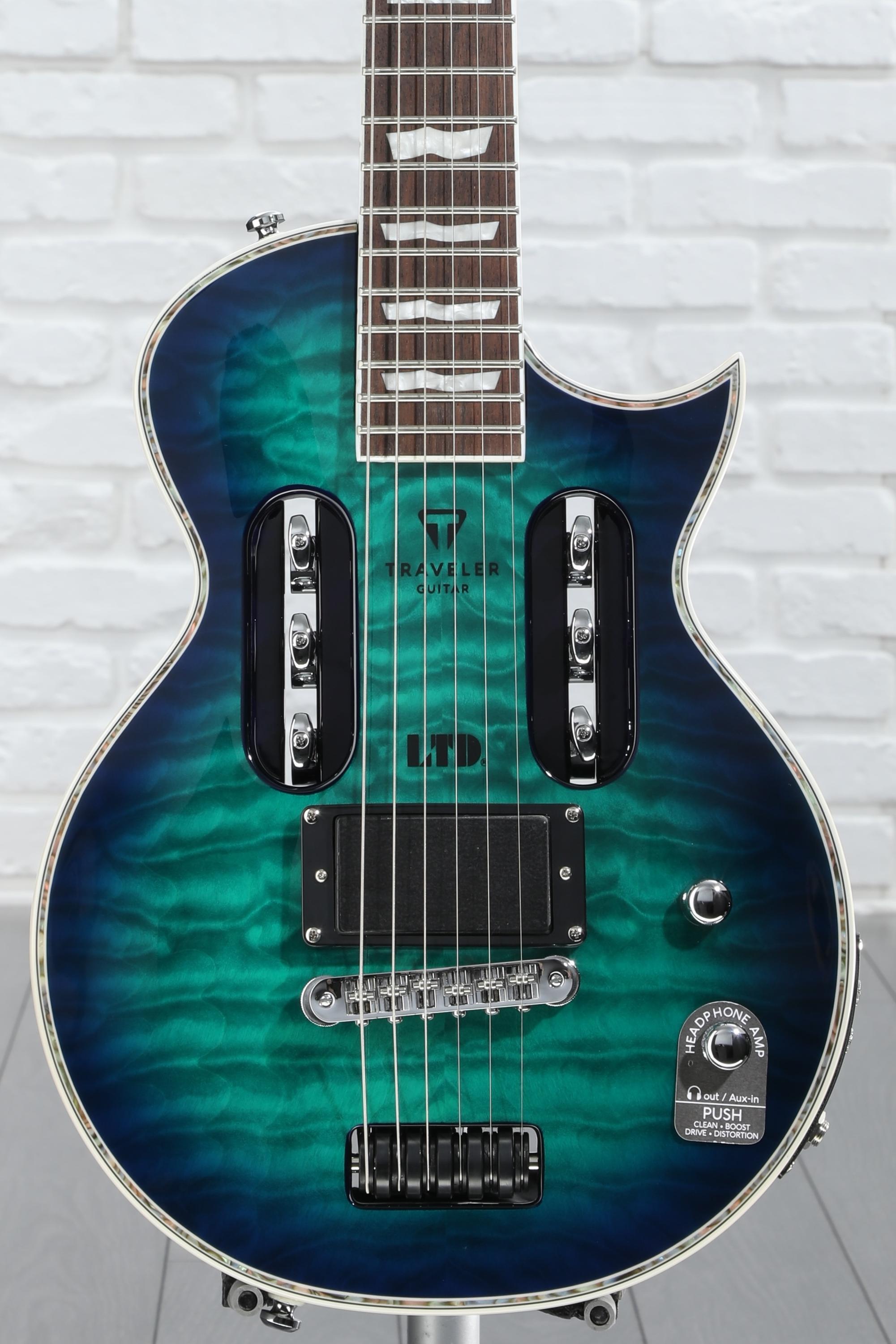 Traveler Guitar LTD EC 1 Quilted Maple Violet Shadow Sweetwater Exclusive