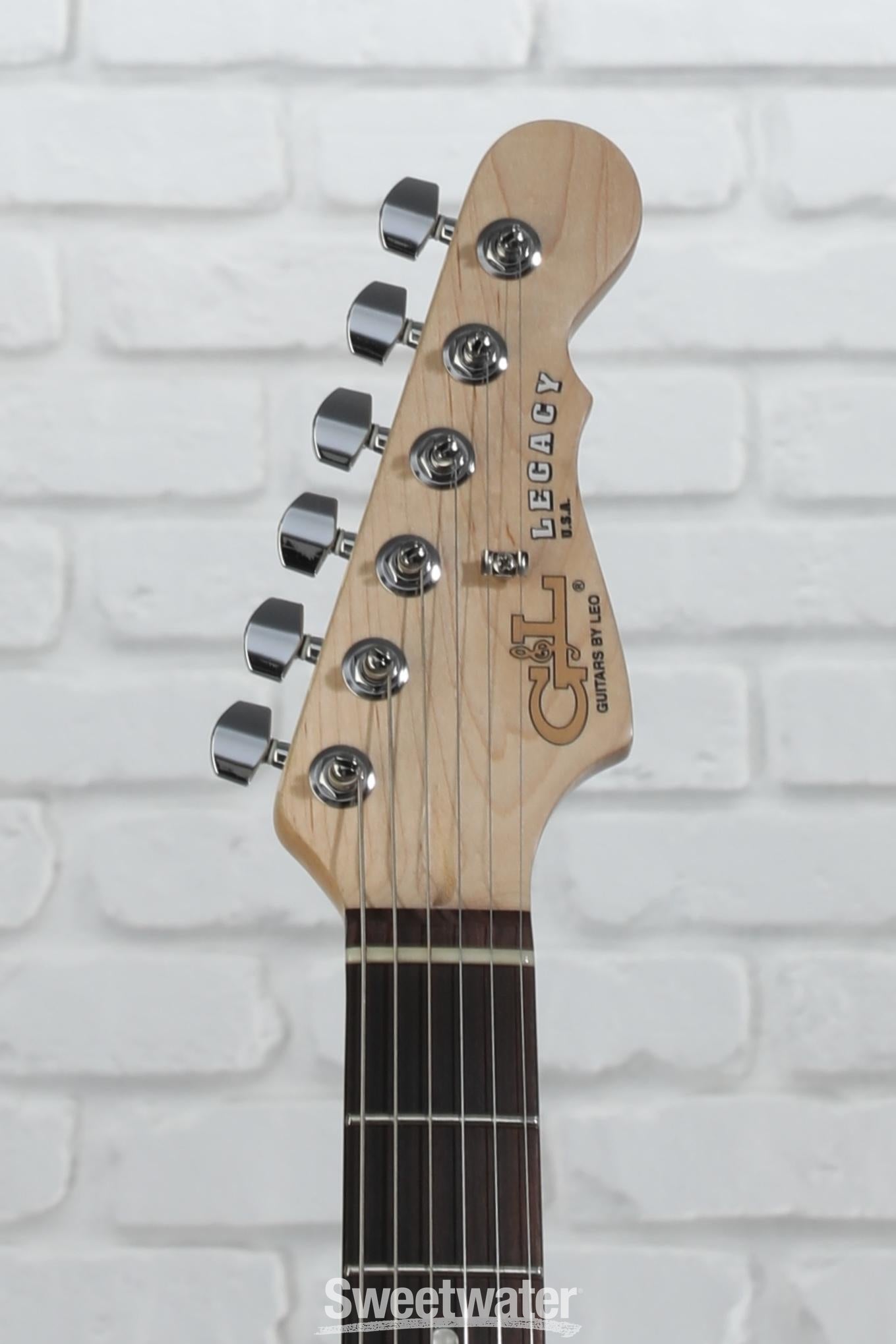 G&L Fullerton Deluxe Legacy HSS Electric Guitar - Macha